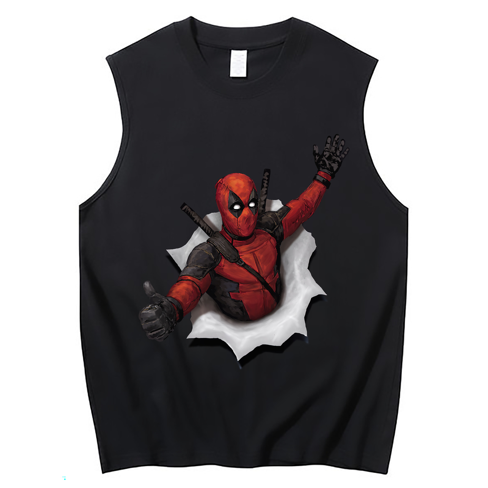 （画像用） Deadpool デッドプール コットン100％タンクトップ（フロントプリント）