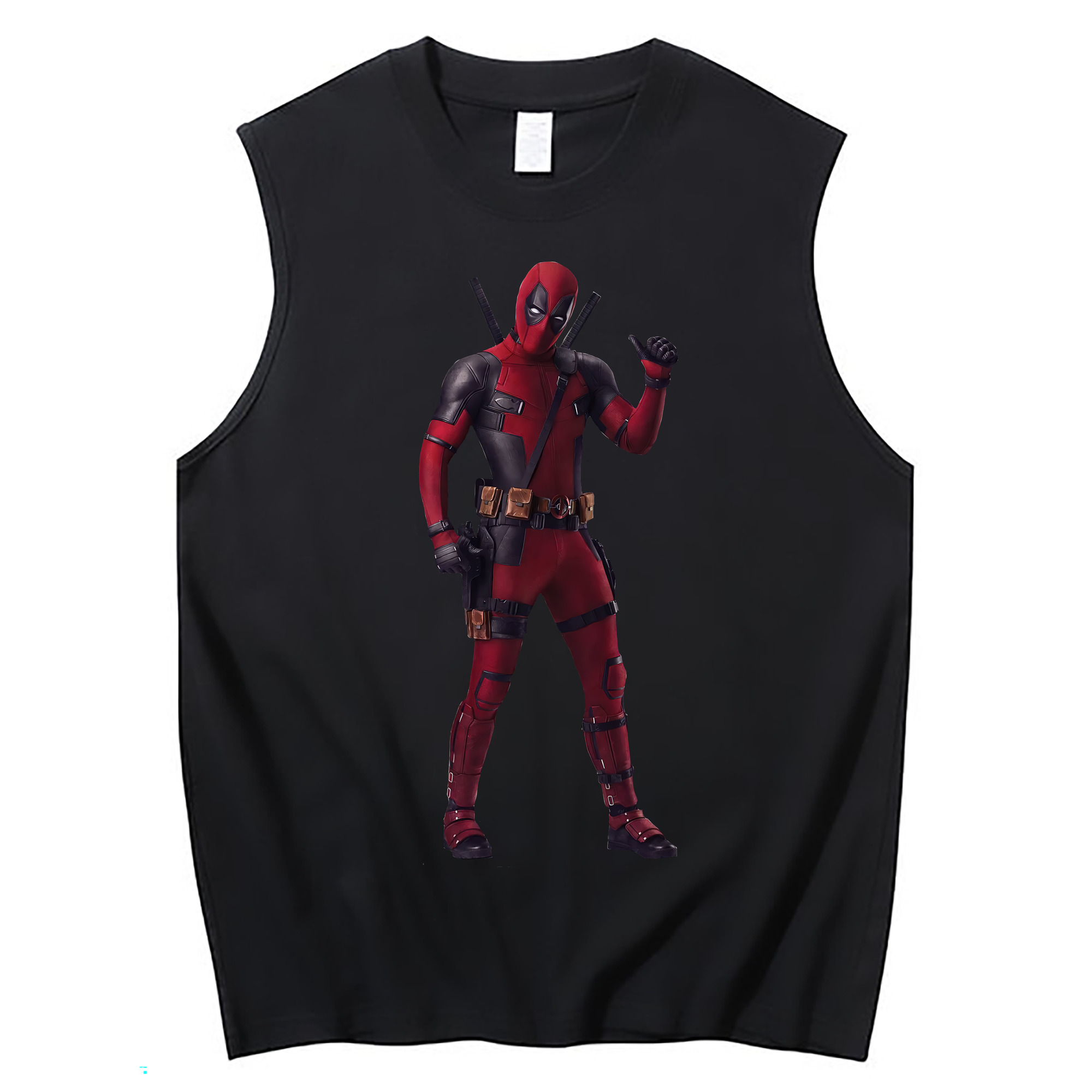 （画像用） Deadpool デッドプール コットン100％タンクトップ（フロントプリント）