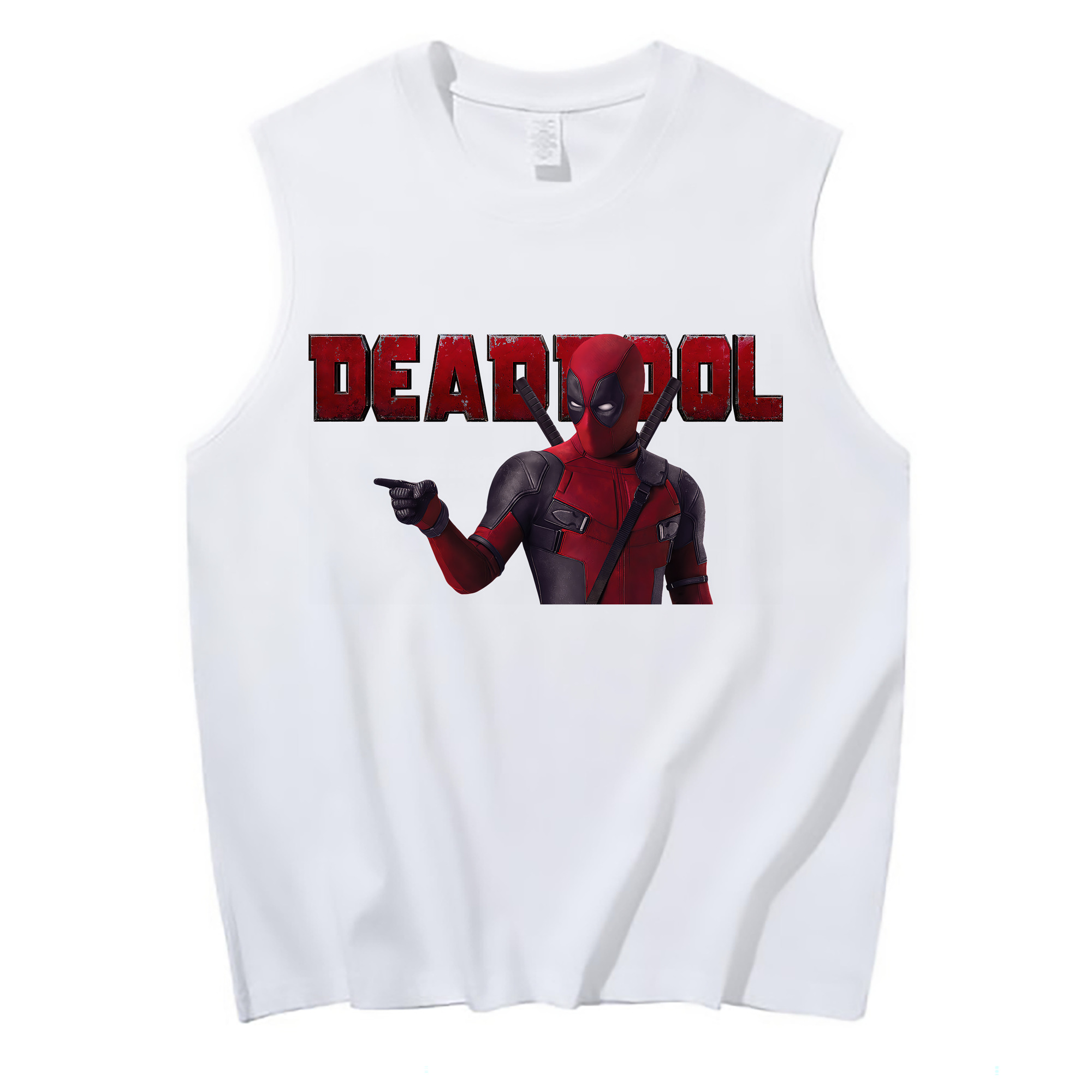 （画像用） Deadpool デッドプール コットン100％タンクトップ（フロントプリント）