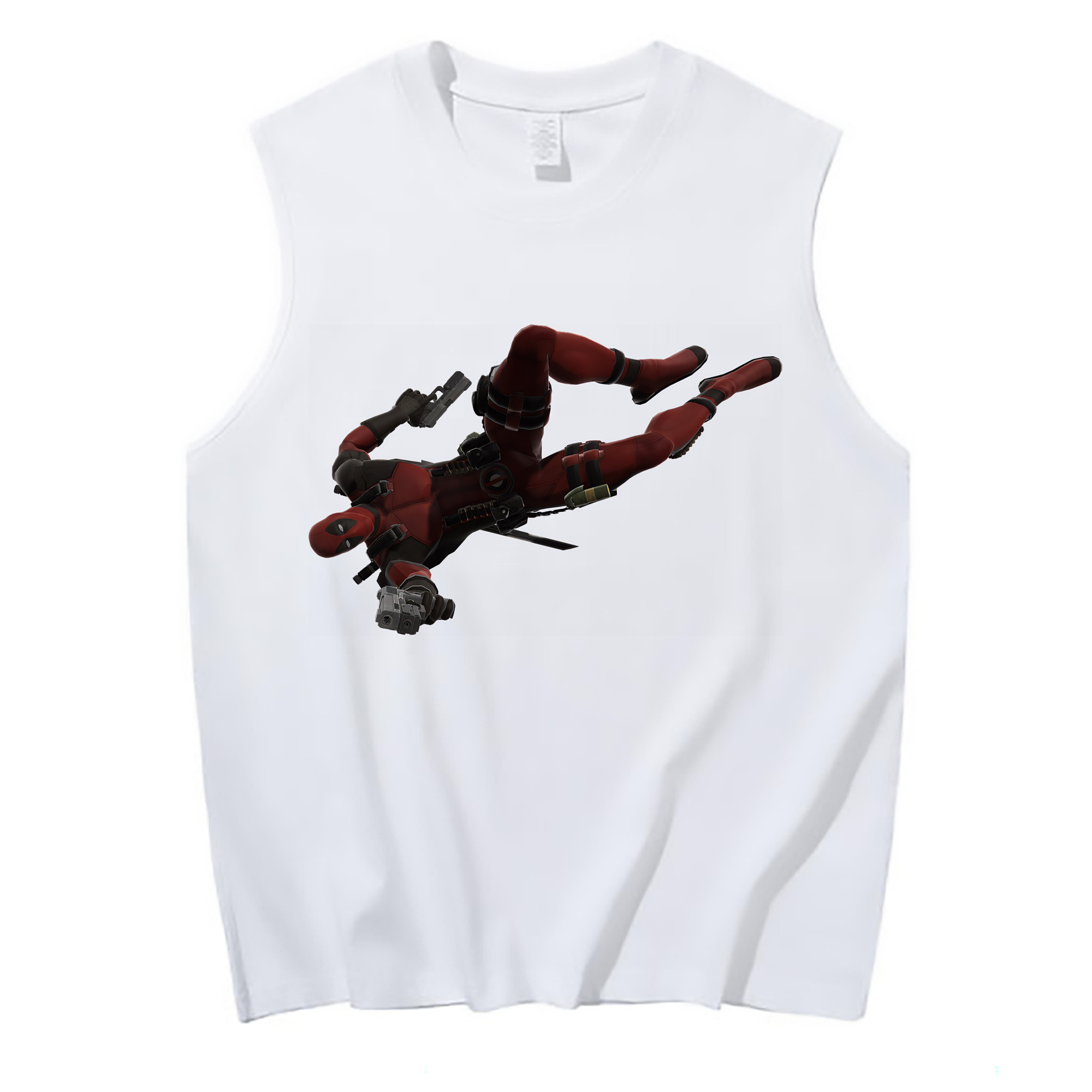 （画像用） Deadpool デッドプール コットン100％タンクトップ（フロントプリント）