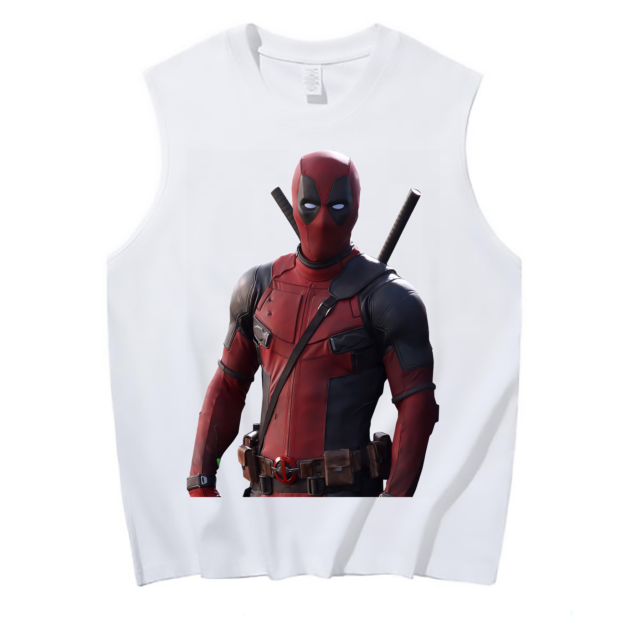 （画像用） Deadpool デッドプール コットン100％タンクトップ（フロントプリント）