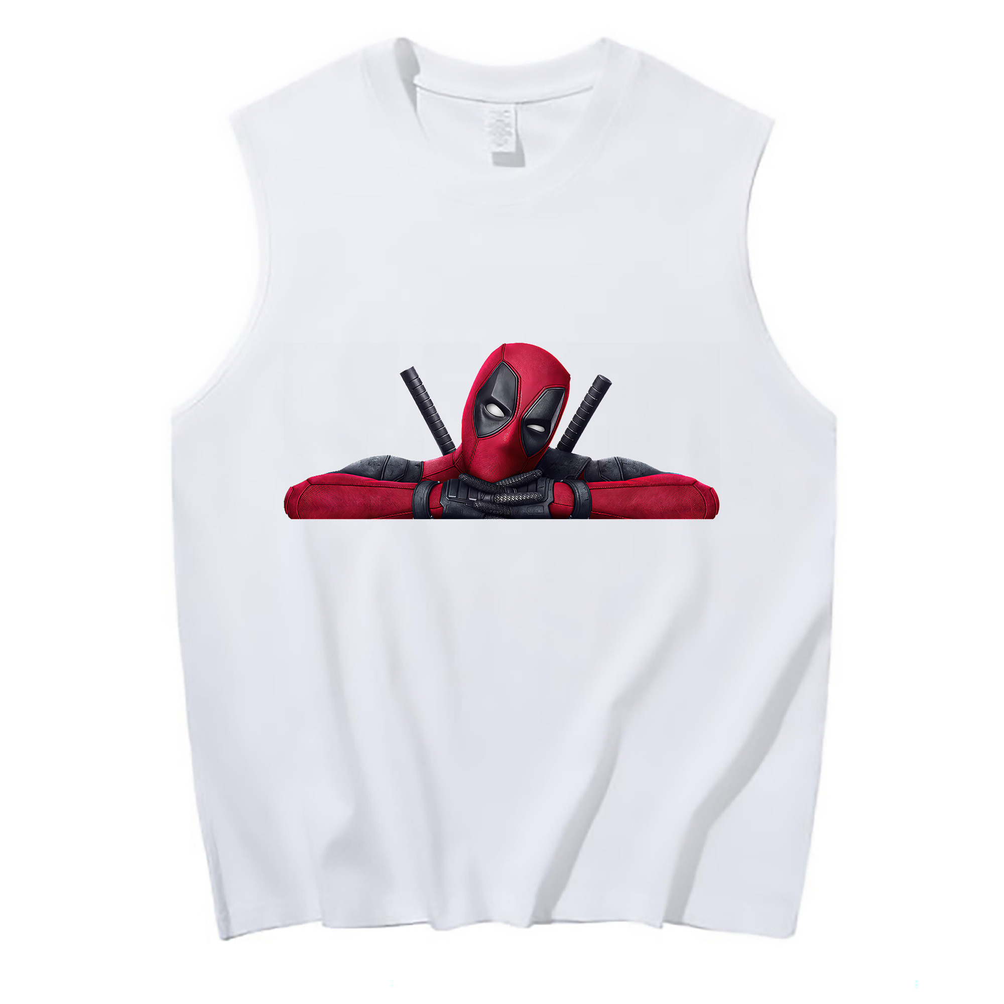 （画像用） Deadpool デッドプール コットン100％タンクトップ（フロントプリント）