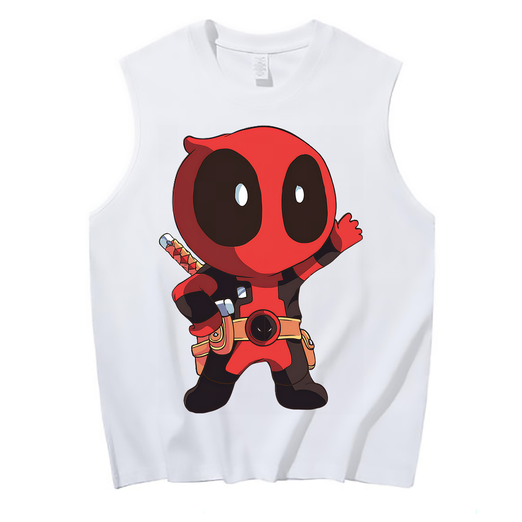 （画像用） Deadpool デッドプール コットン100％タンクトップ（フロントプリント）