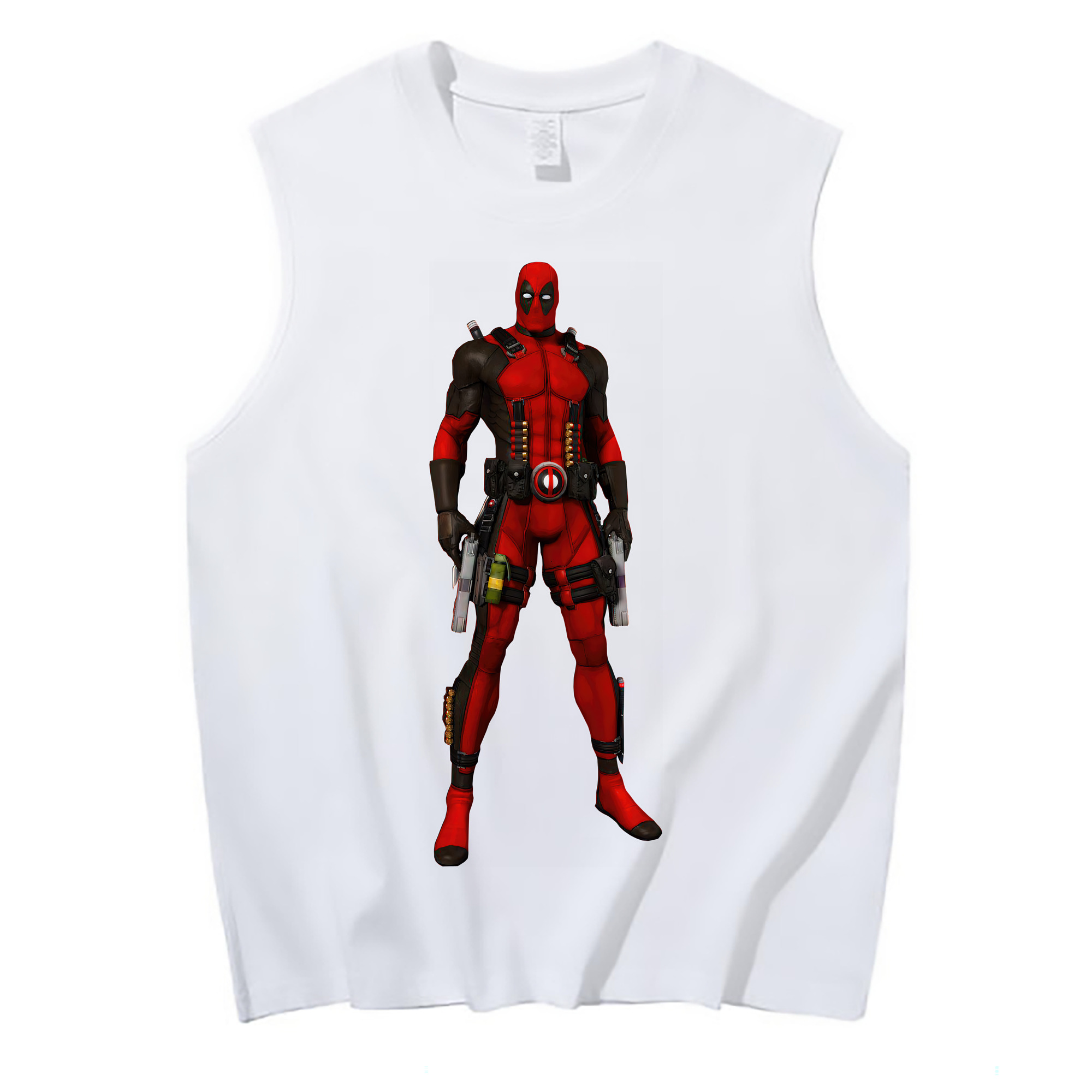 （画像用） Deadpool デッドプール コットン100％タンクトップ（フロントプリント）