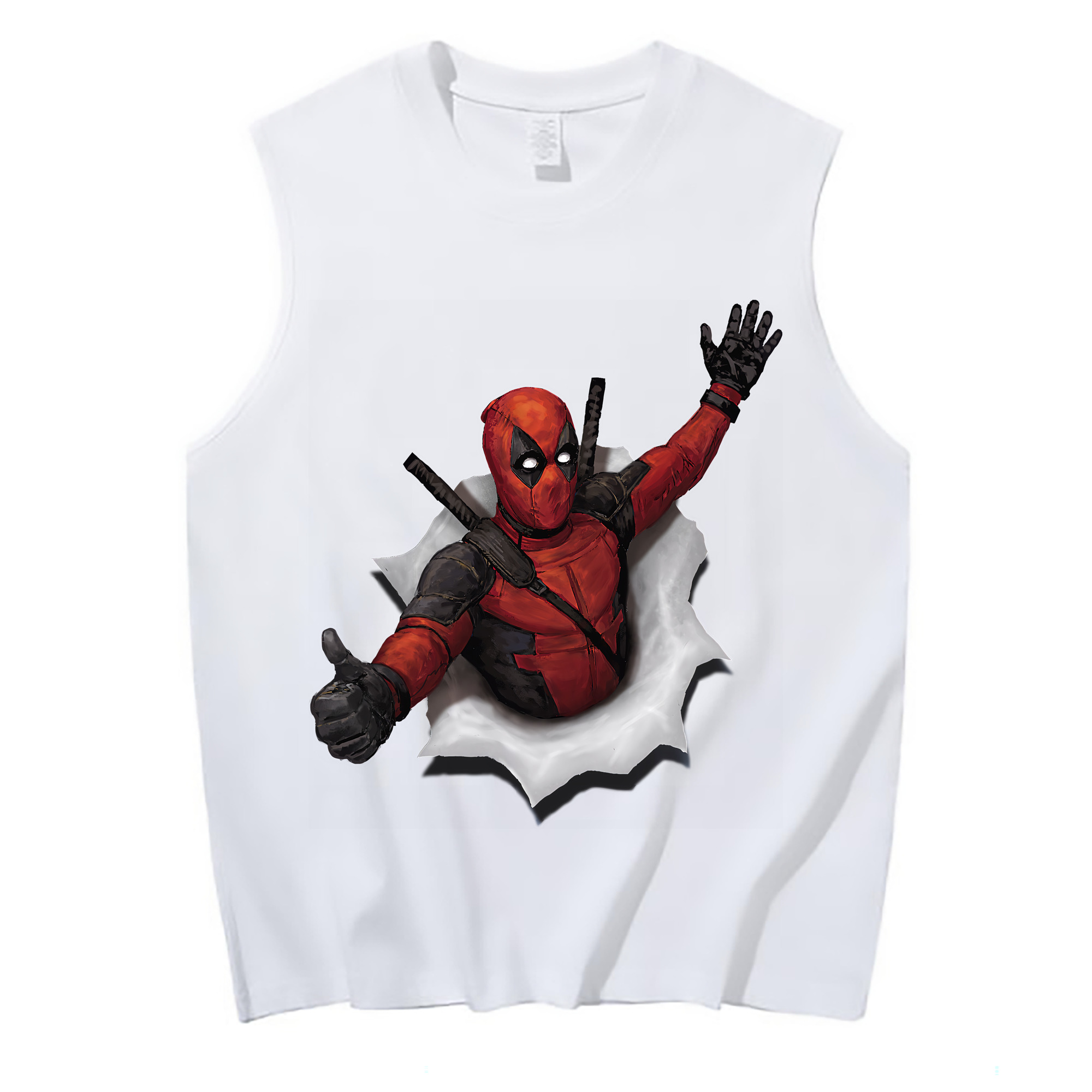 （画像用） Deadpool デッドプール コットン100％タンクトップ（フロントプリント）