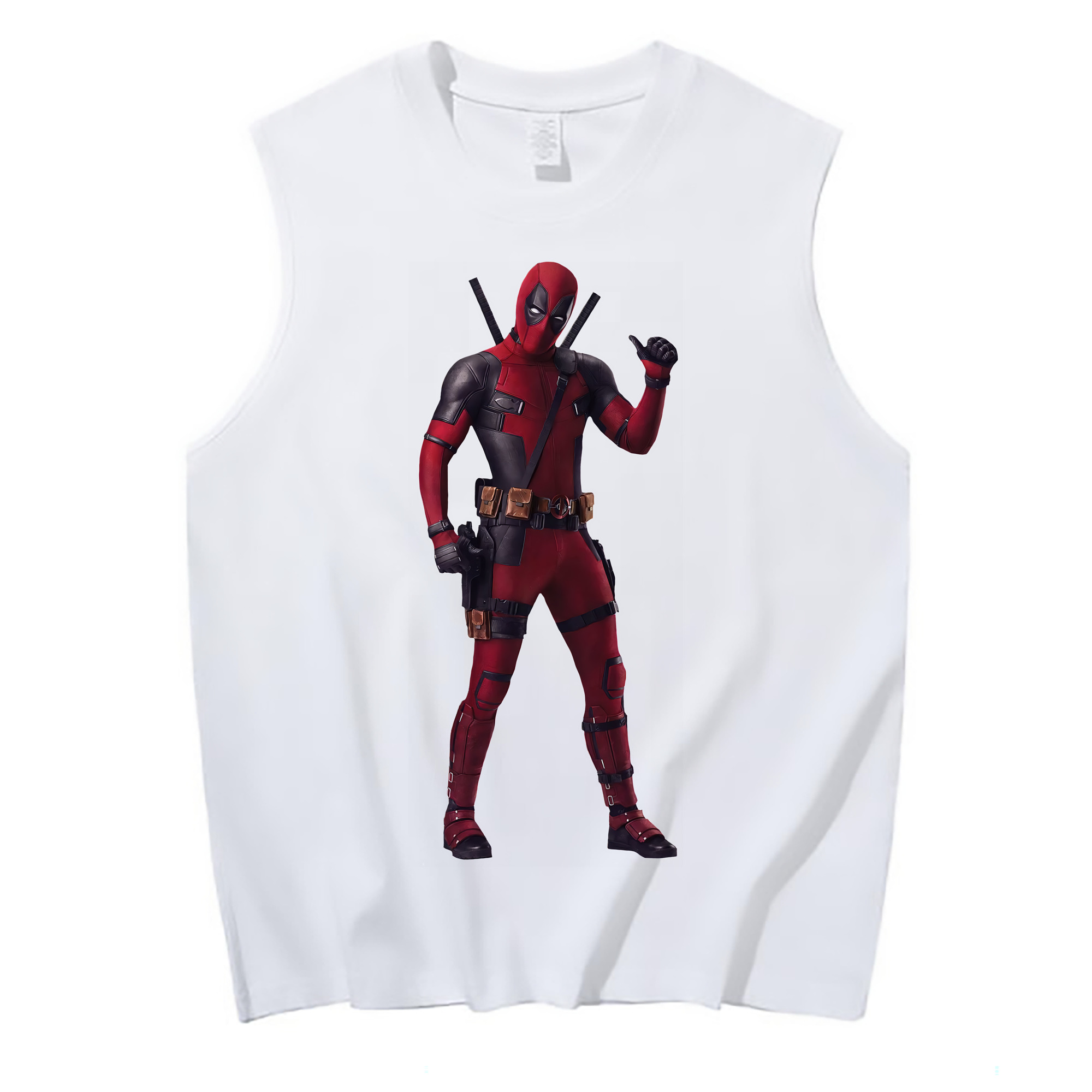（画像用） Deadpool デッドプール コットン100％タンクトップ（フロントプリント）
