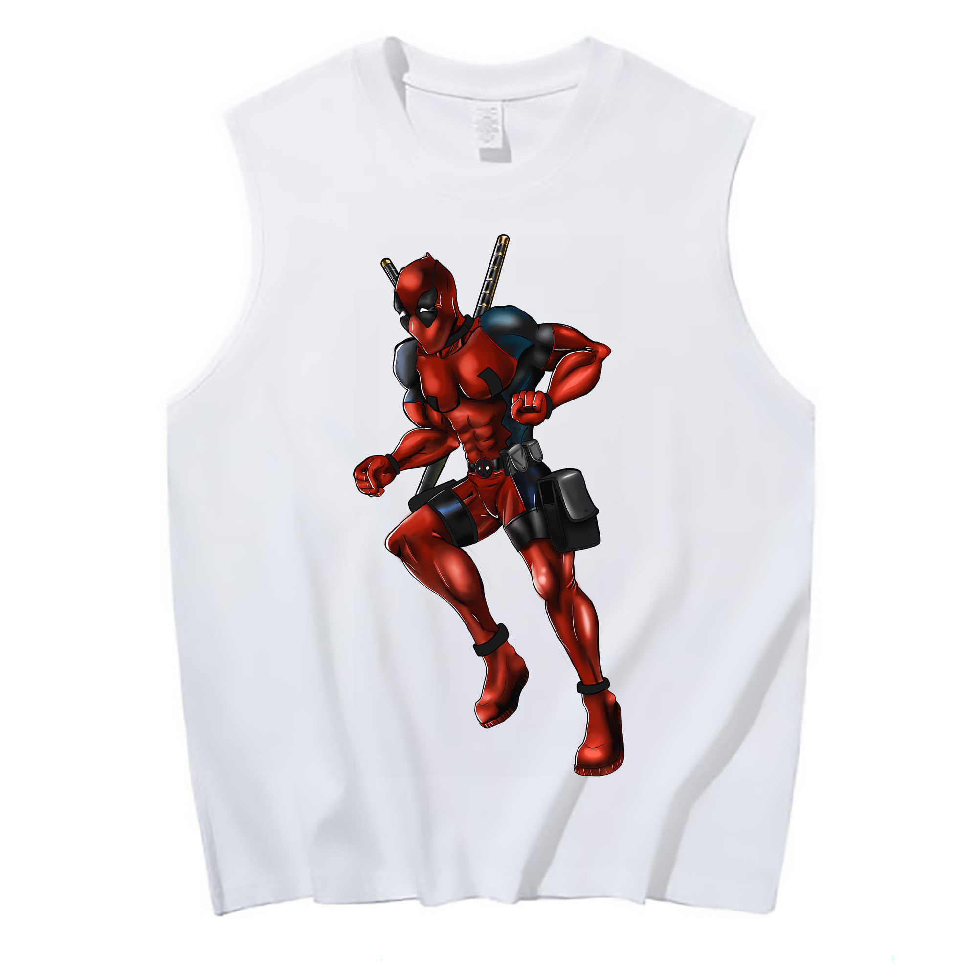 （画像用） Deadpool デッドプール コットン100％タンクトップ（フロントプリント）