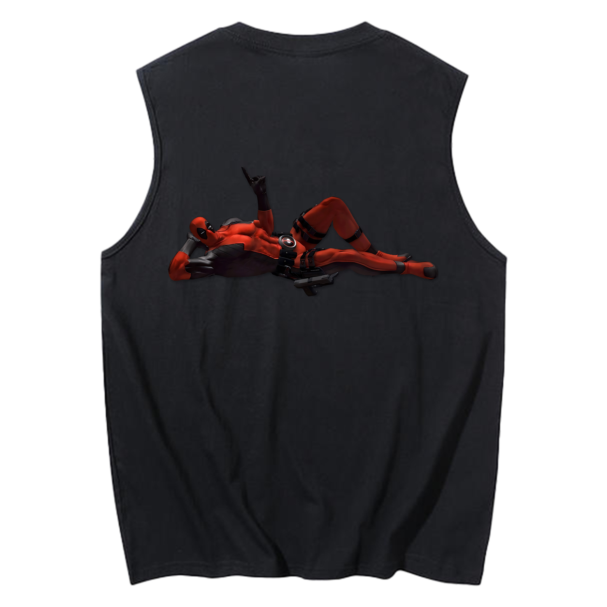 （画像用） Deadpool デッドプール コットン100％タンクトップ（背面プリント）