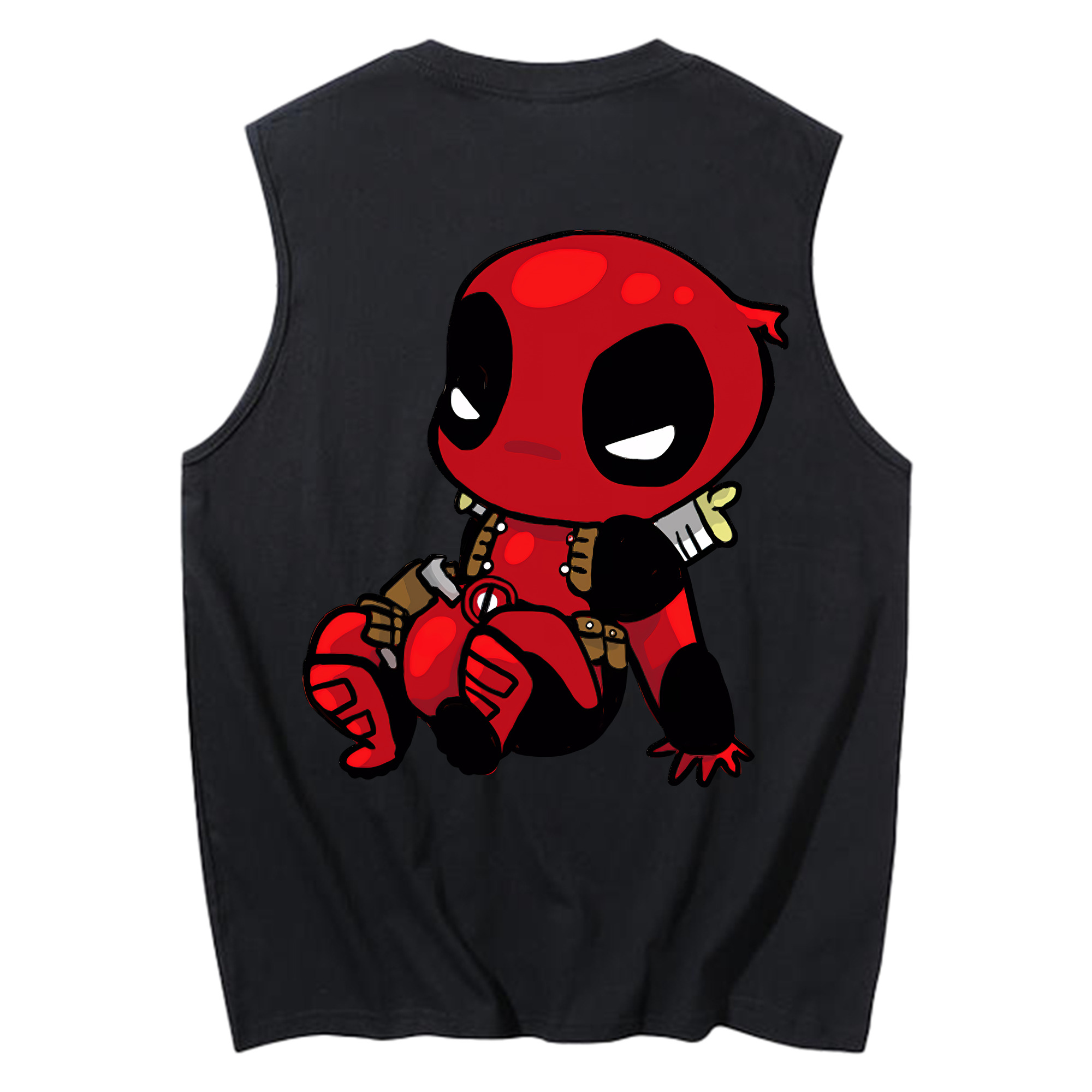 （画像用） Deadpool デッドプール コットン100％タンクトップ（背面プリント）