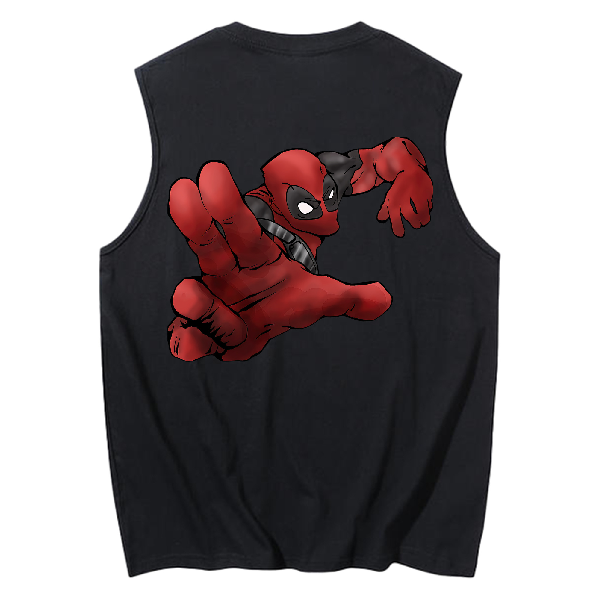 （画像用） Deadpool デッドプール コットン100％タンクトップ（背面プリント）