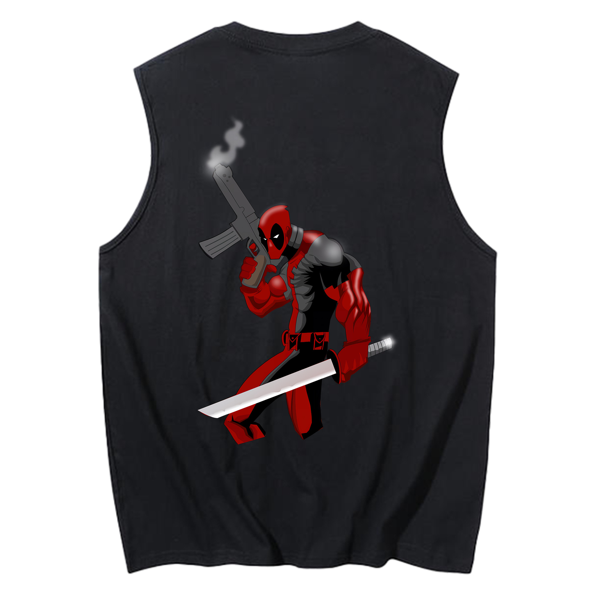 （画像用） Deadpool デッドプール コットン100％タンクトップ（背面プリント）