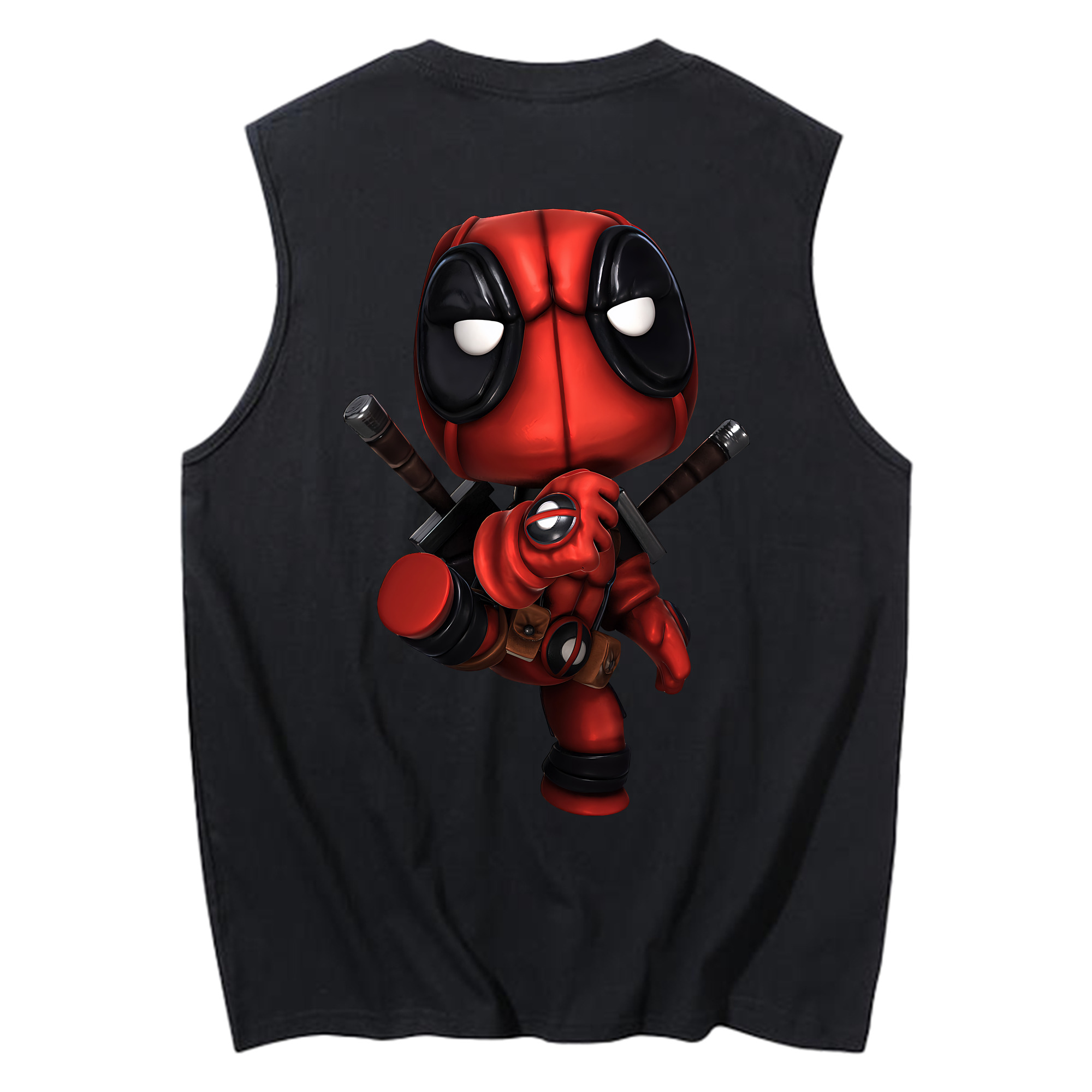 （画像用） Deadpool デッドプール コットン100％タンクトップ（背面プリント）