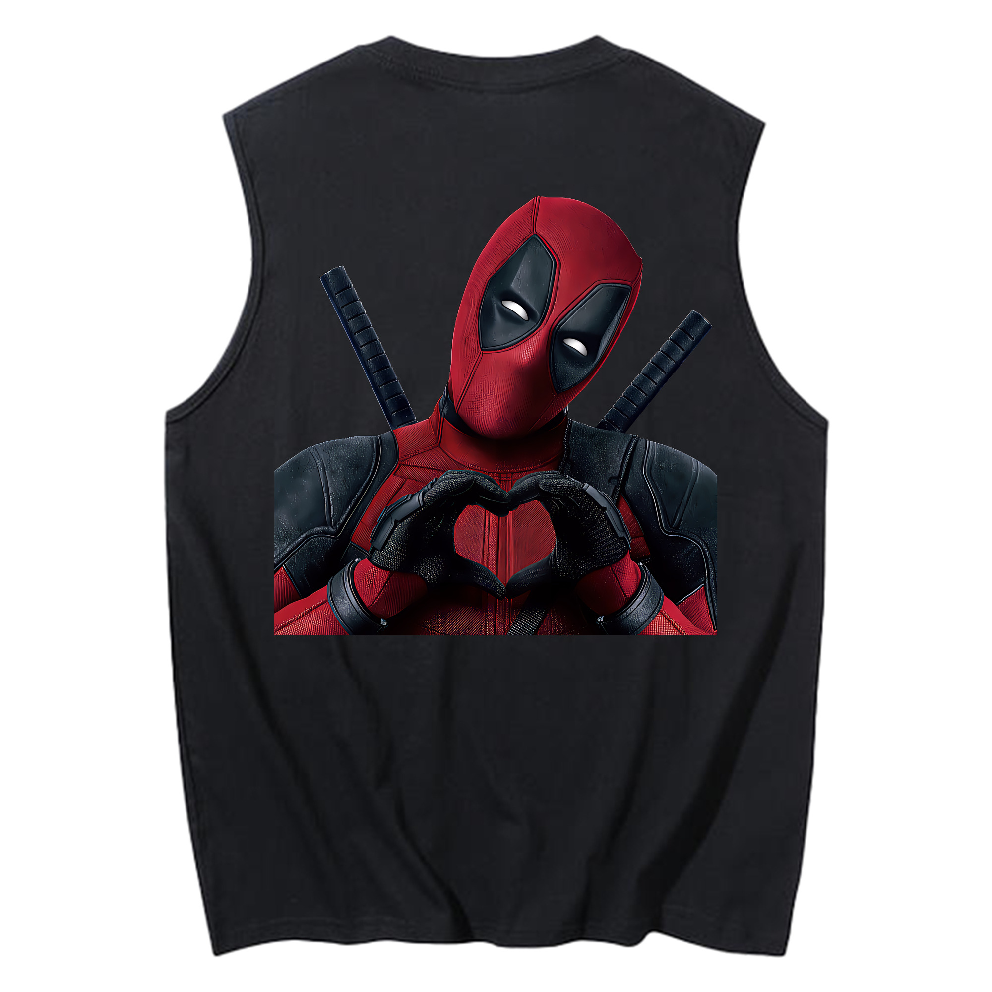 （画像用） Deadpool デッドプール コットン100％タンクトップ（背面プリント）