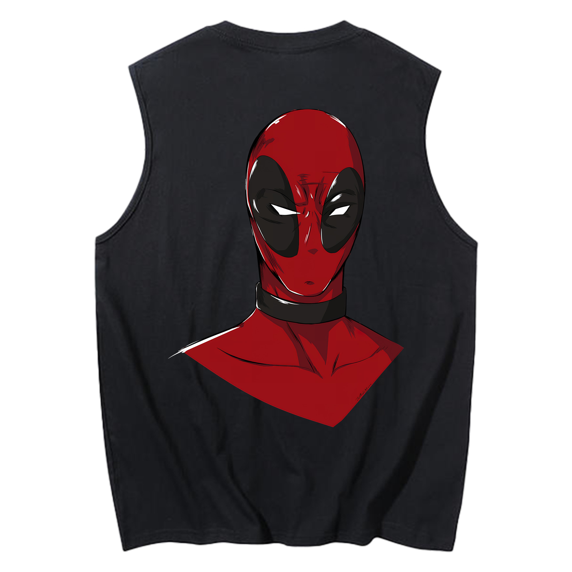 （画像用） Deadpool デッドプール コットン100％タンクトップ（背面プリント）
