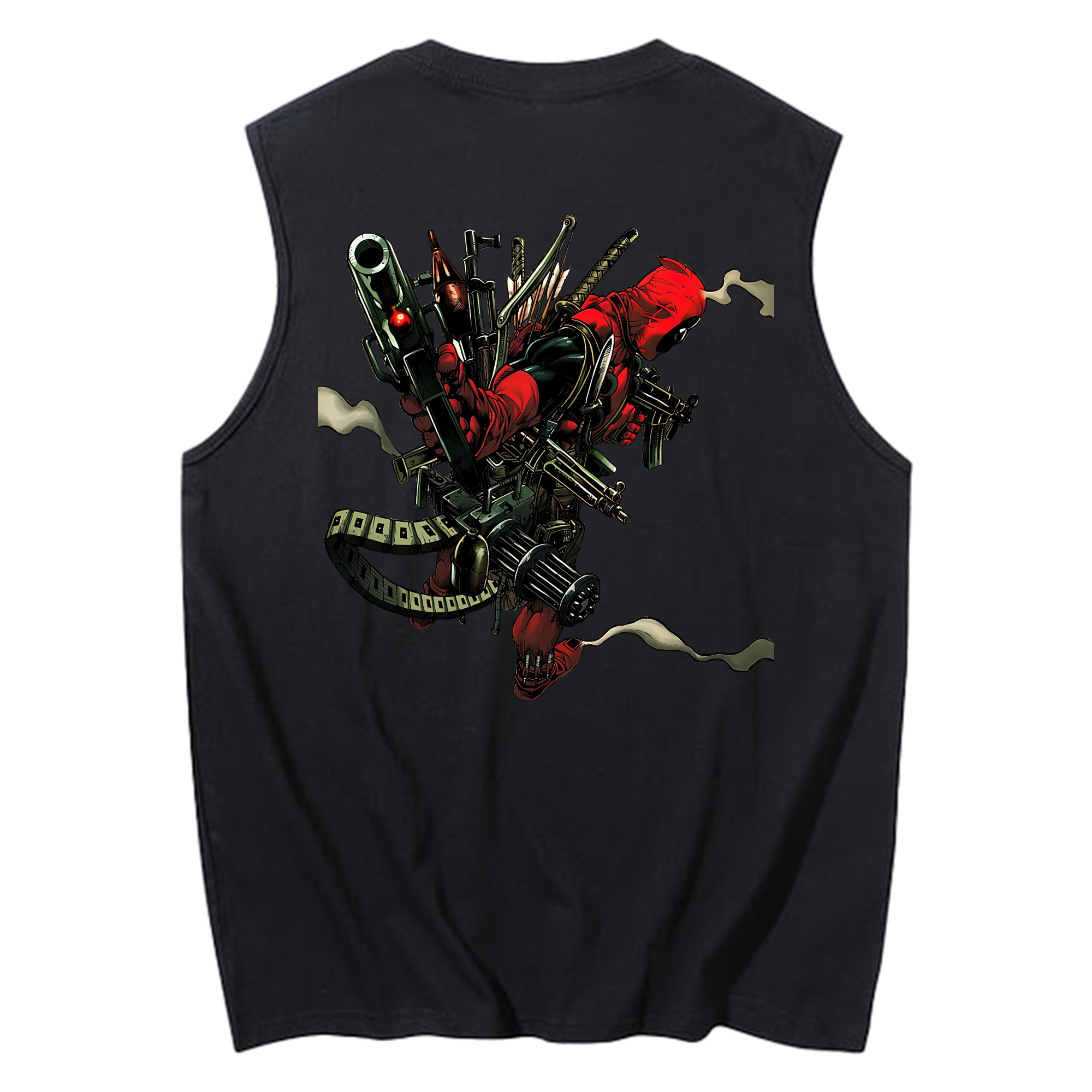 （画像用） Deadpool デッドプール コットン100％タンクトップ（背面プリント）