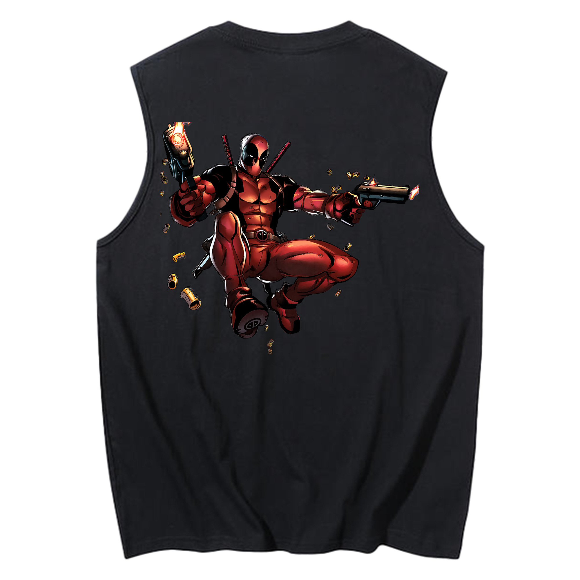 （画像用） Deadpool デッドプール コットン100％タンクトップ（背面プリント）