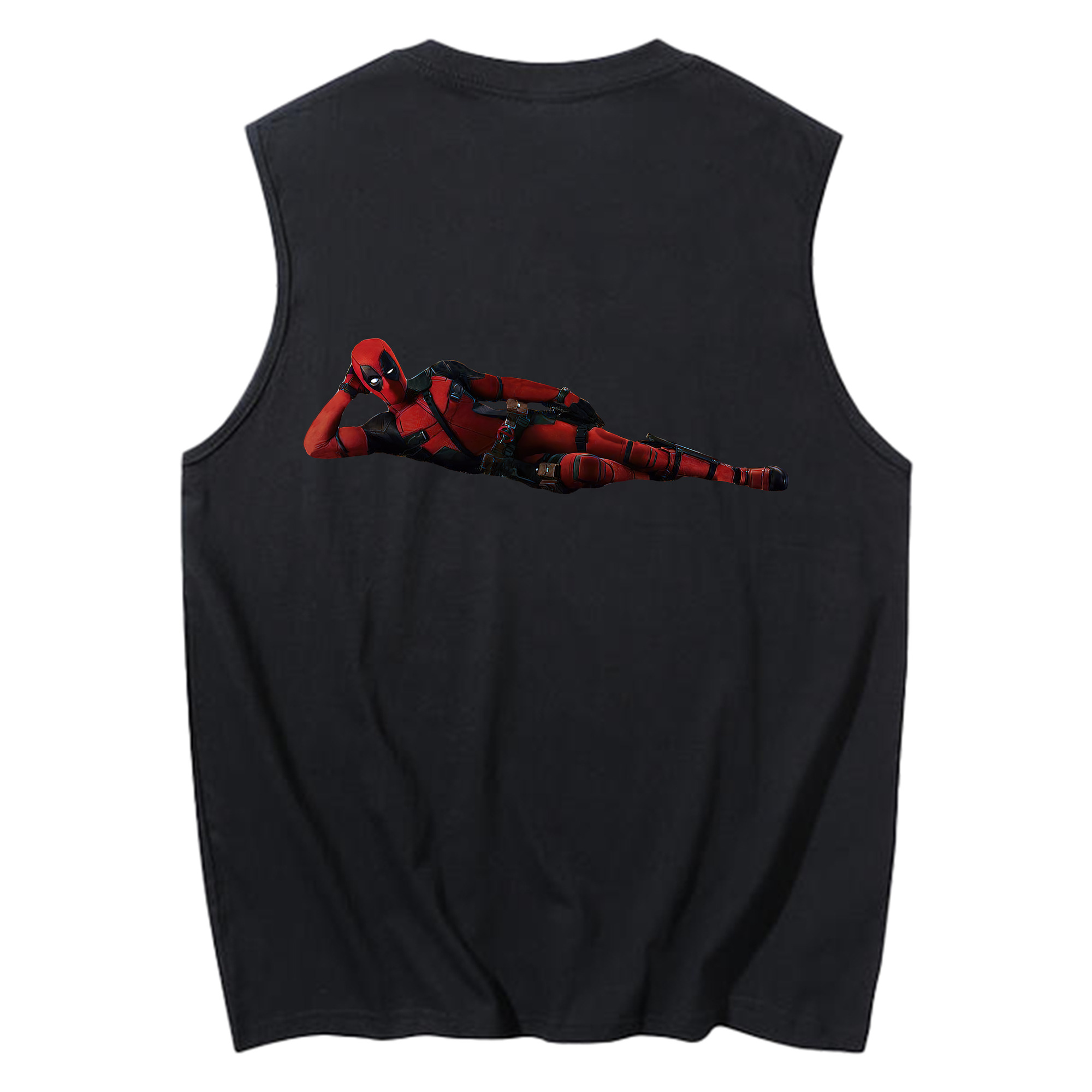 （画像用） Deadpool デッドプール コットン100％タンクトップ（背面プリント）