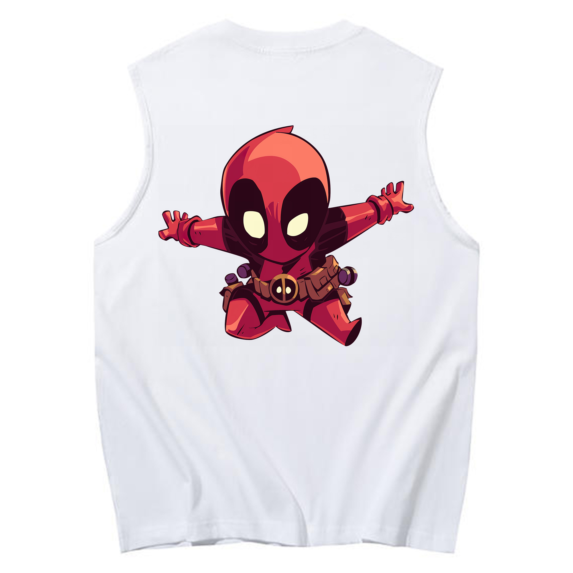 （画像用） Deadpool デッドプール コットン100％タンクトップ（背面プリント）