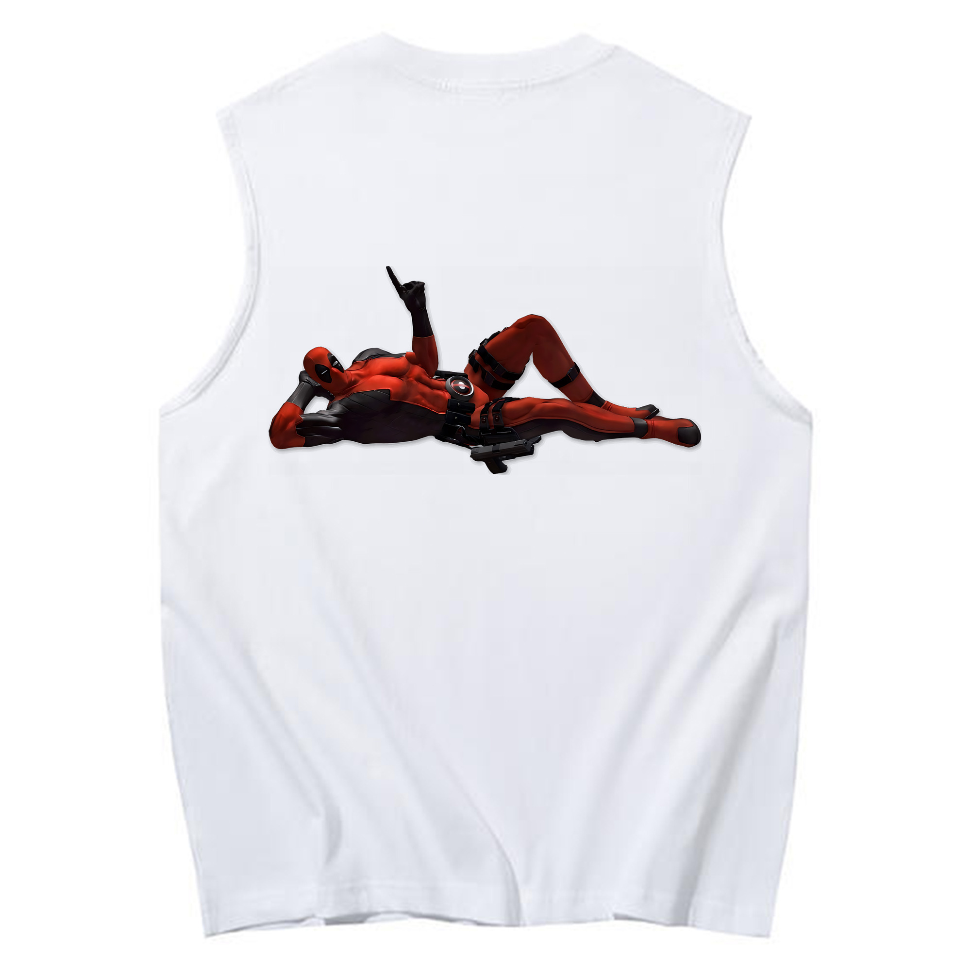 （画像用） Deadpool デッドプール コットン100％タンクトップ（背面プリント）