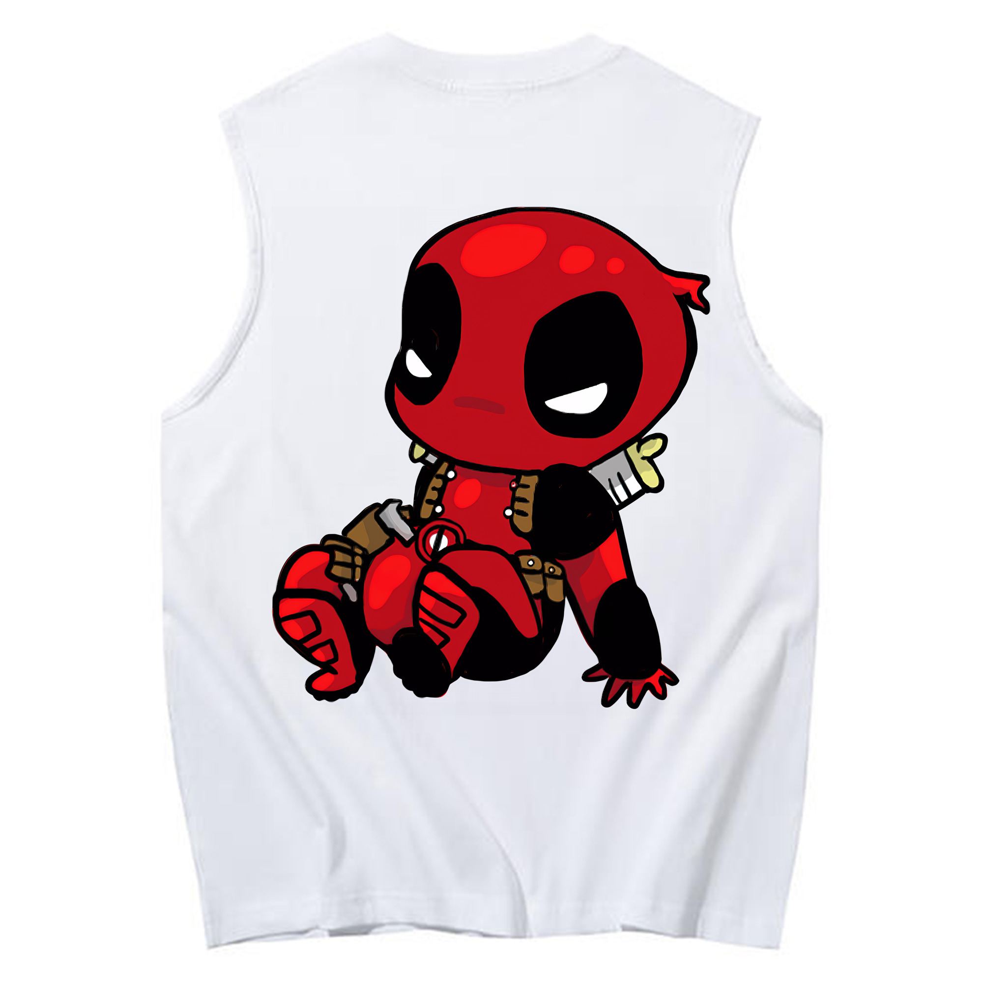 （画像用） Deadpool デッドプール コットン100％タンクトップ（背面プリント）
