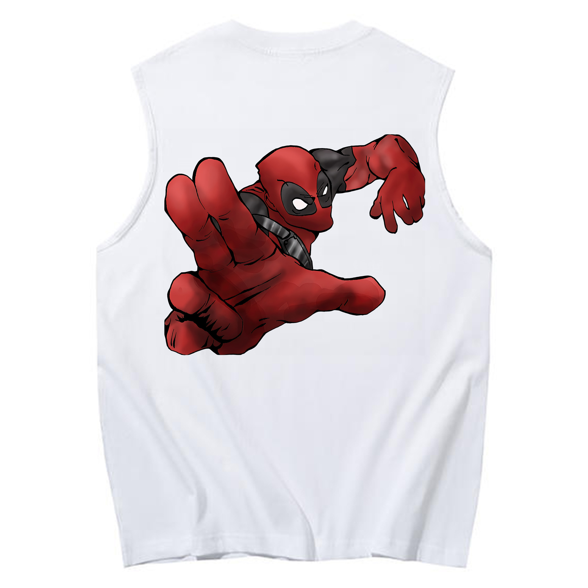（画像用） Deadpool デッドプール コットン100％タンクトップ（背面プリント）