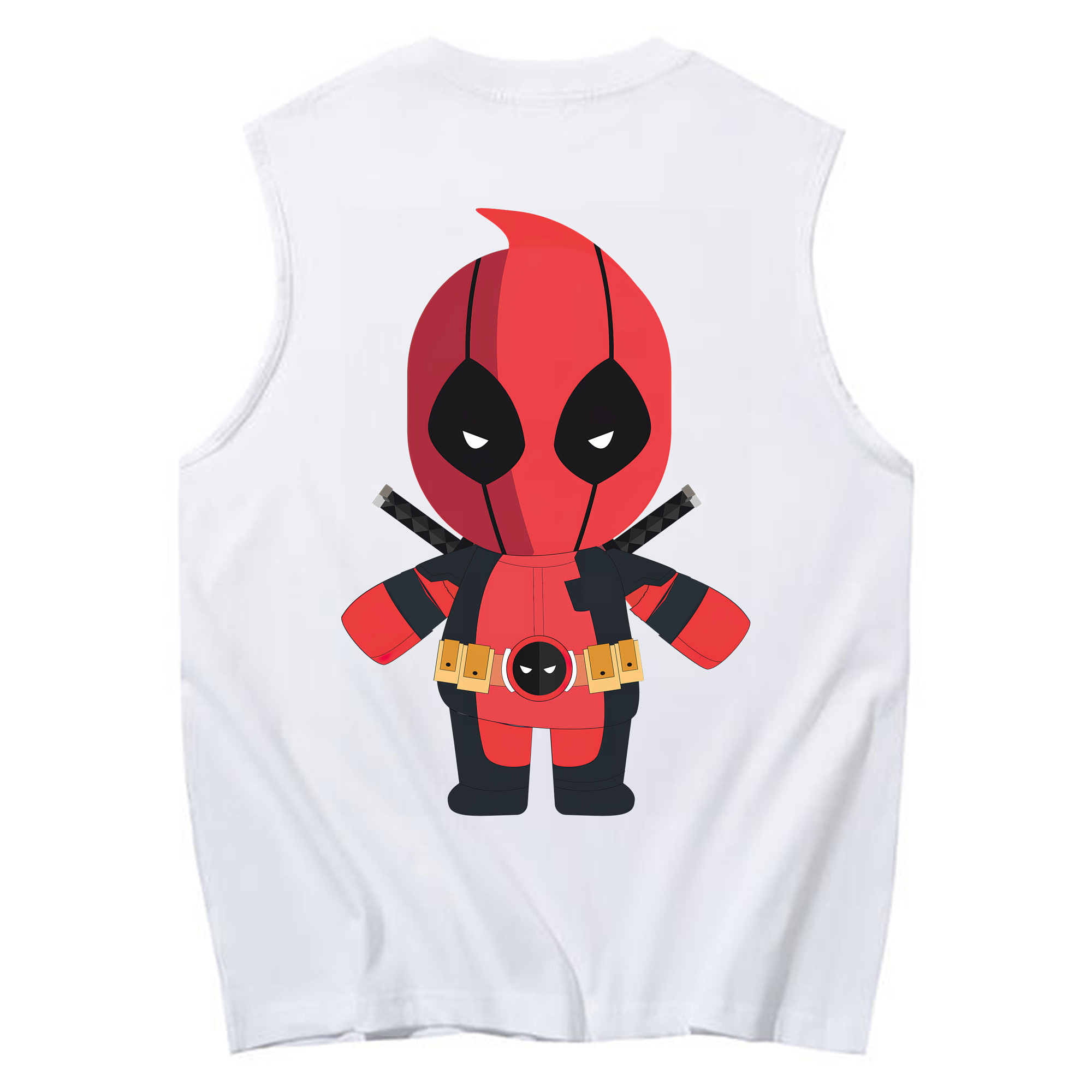 （画像用） Deadpool デッドプール コットン100％タンクトップ（背面プリント）
