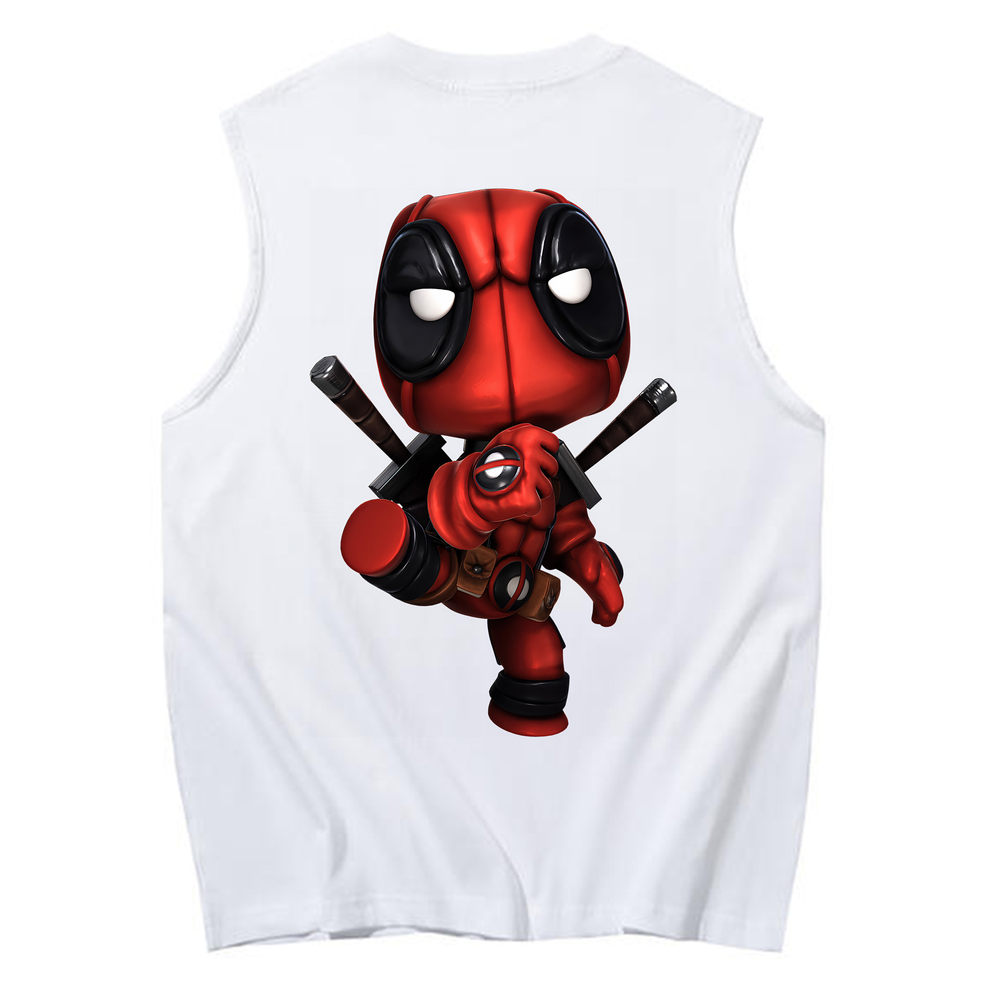 （画像用） Deadpool デッドプール コットン100％タンクトップ（背面プリント）