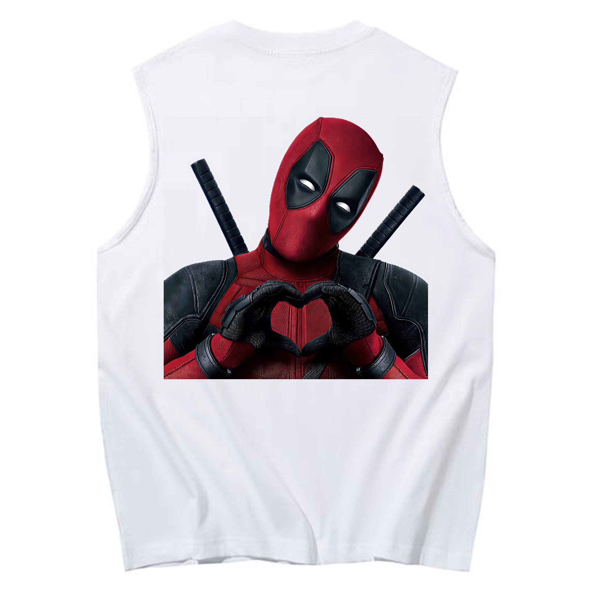 （画像用） Deadpool デッドプール コットン100％タンクトップ（背面プリント）