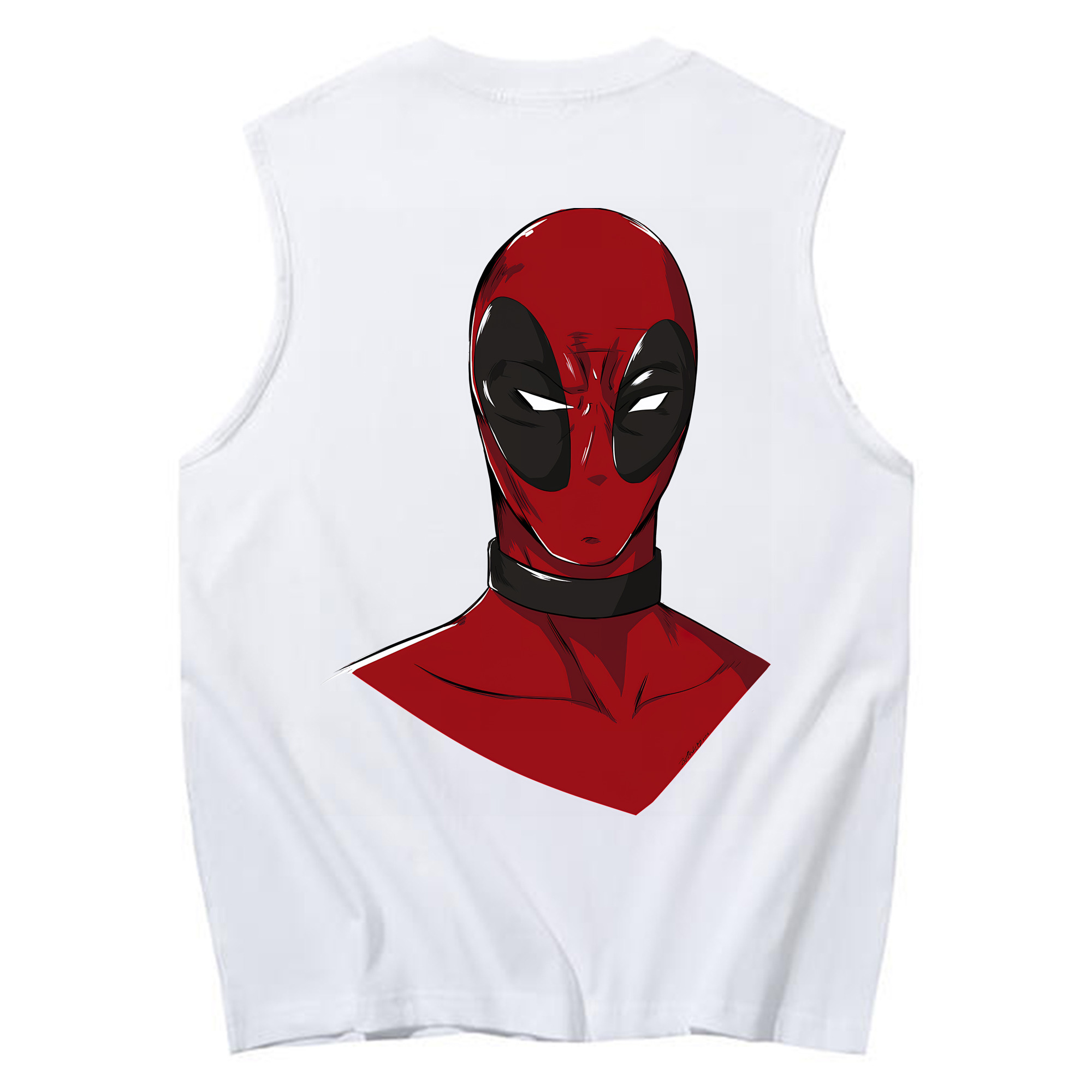 （画像用） Deadpool デッドプール コットン100％タンクトップ（背面プリント）