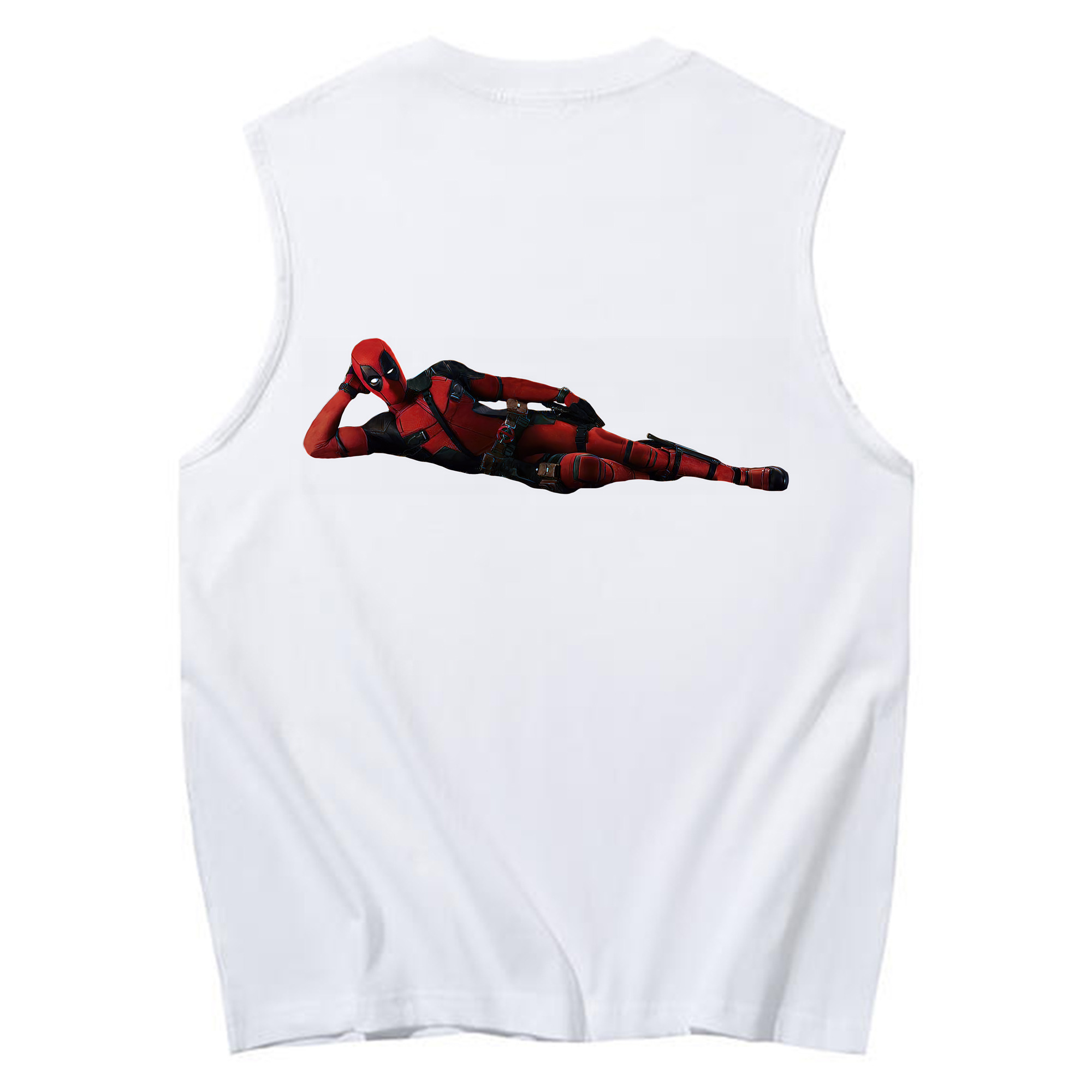 （画像用） Deadpool デッドプール コットン100％タンクトップ（背面プリント）