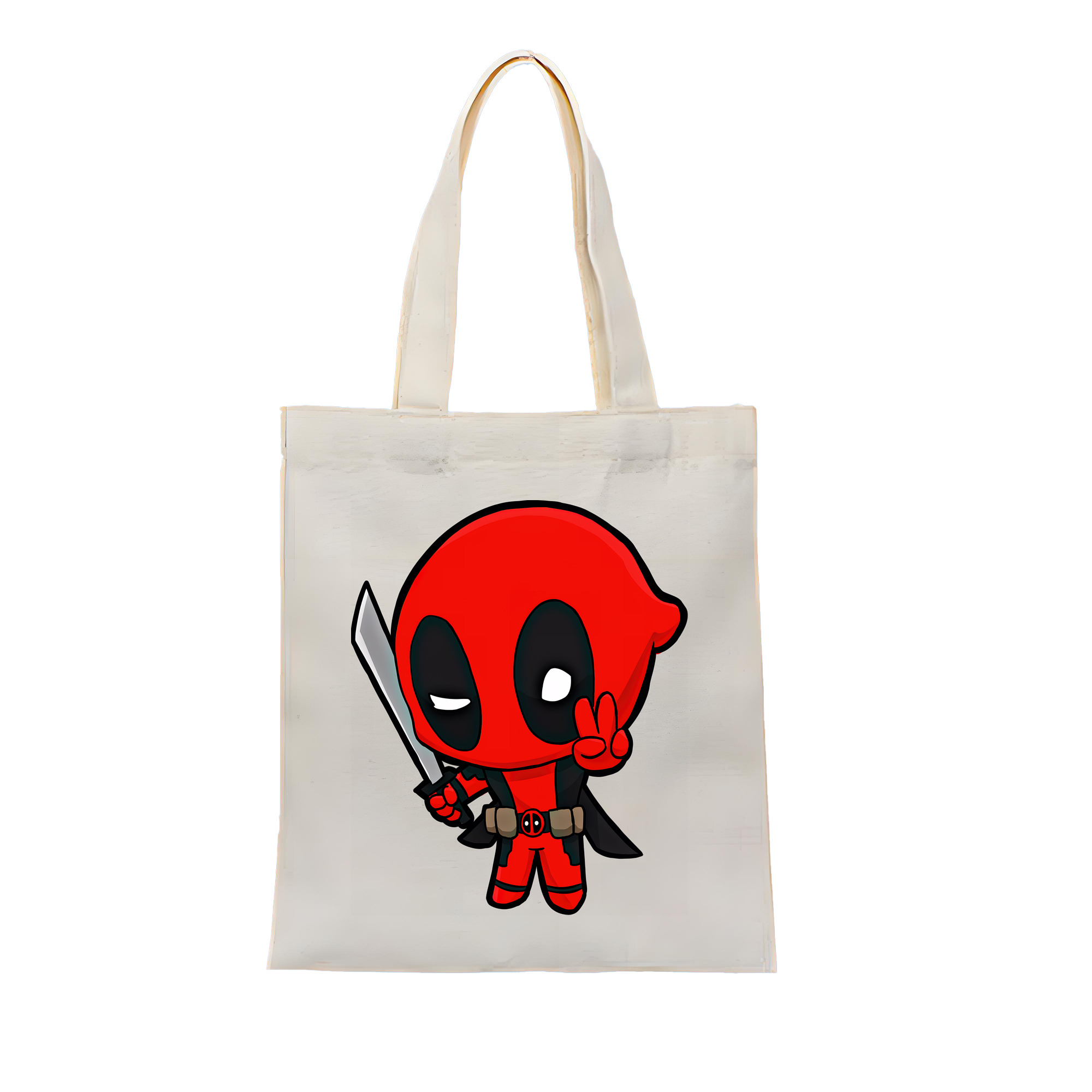 （画像用） Deadpool デッドプール 縦型キャンバス生地手提げバッグ　トートバッグ