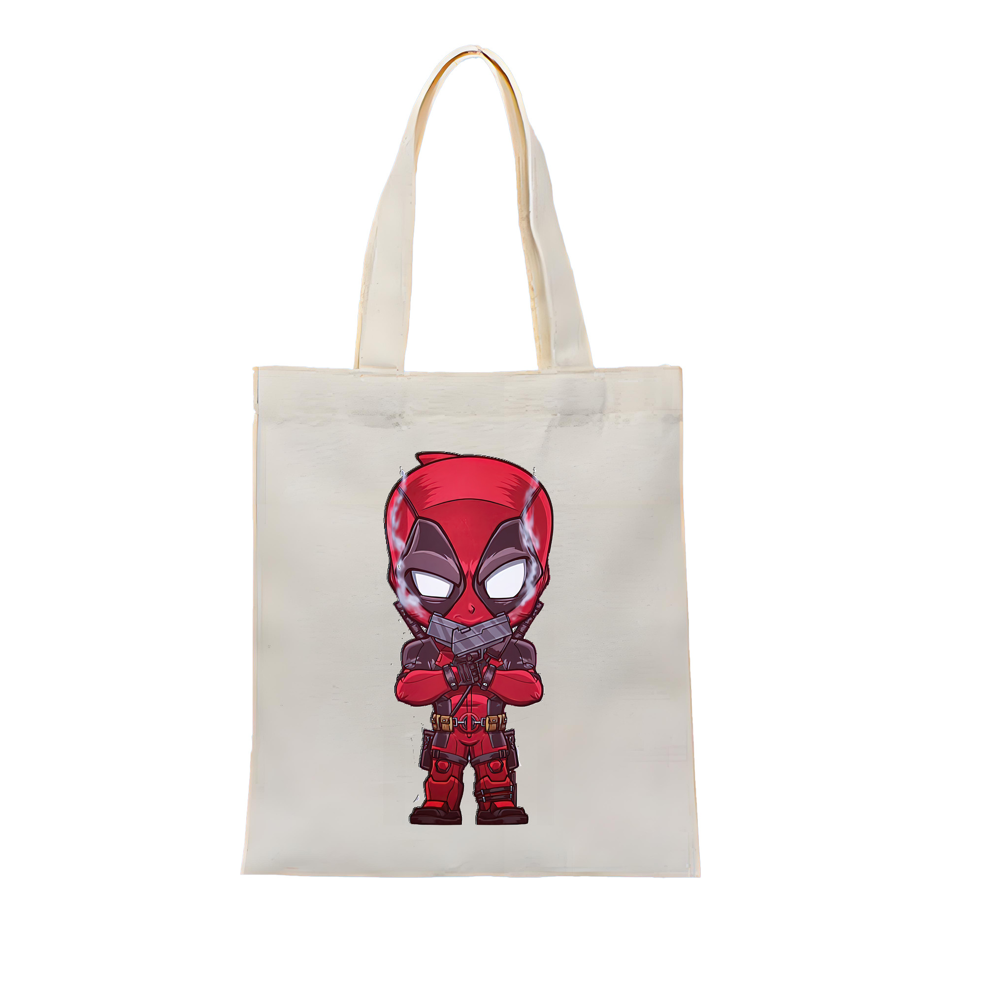 （画像用） Deadpool デッドプール 縦型キャンバス生地手提げバッグ　トートバッグ