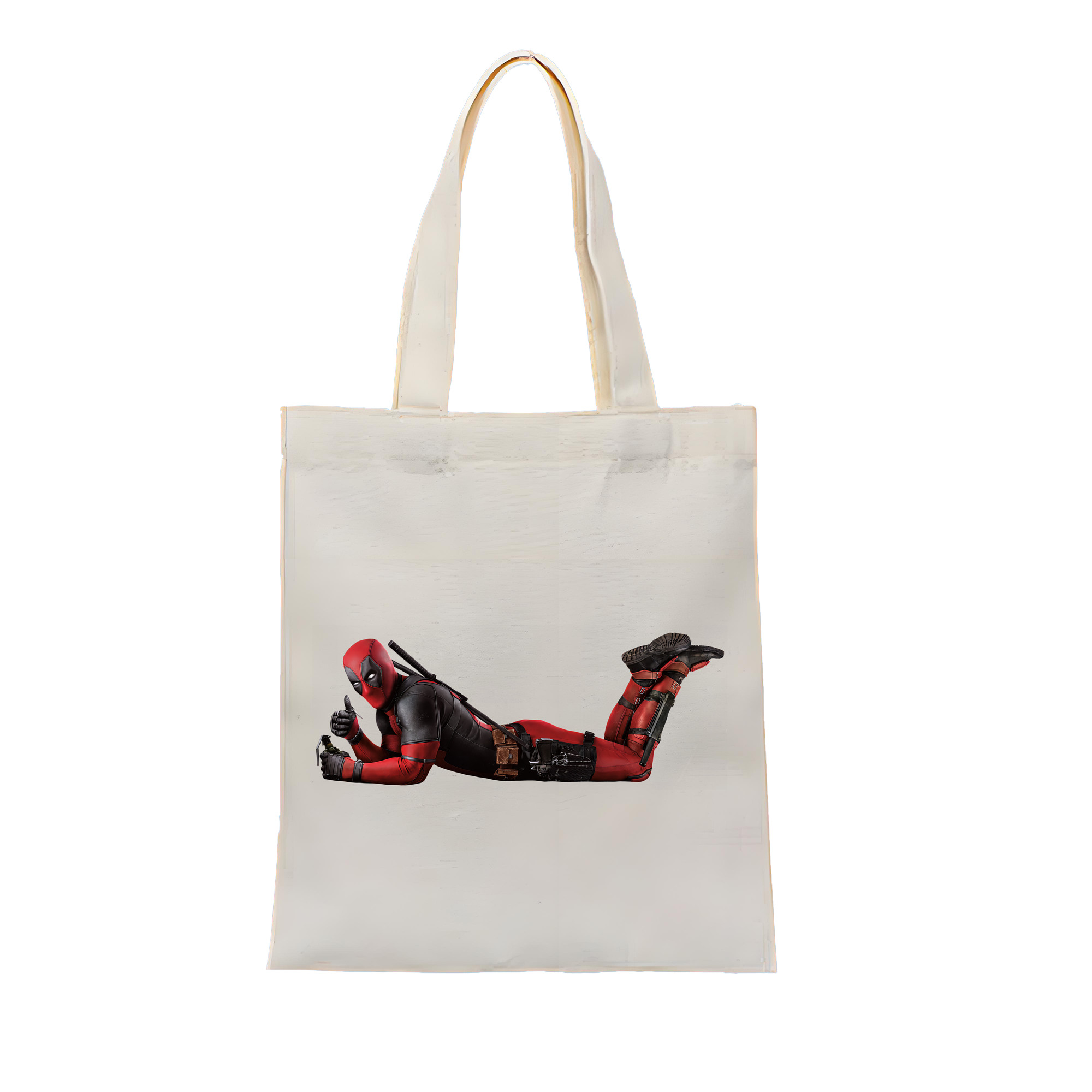 （画像用） Deadpool デッドプール 縦型キャンバス生地手提げバッグ　トートバッグ