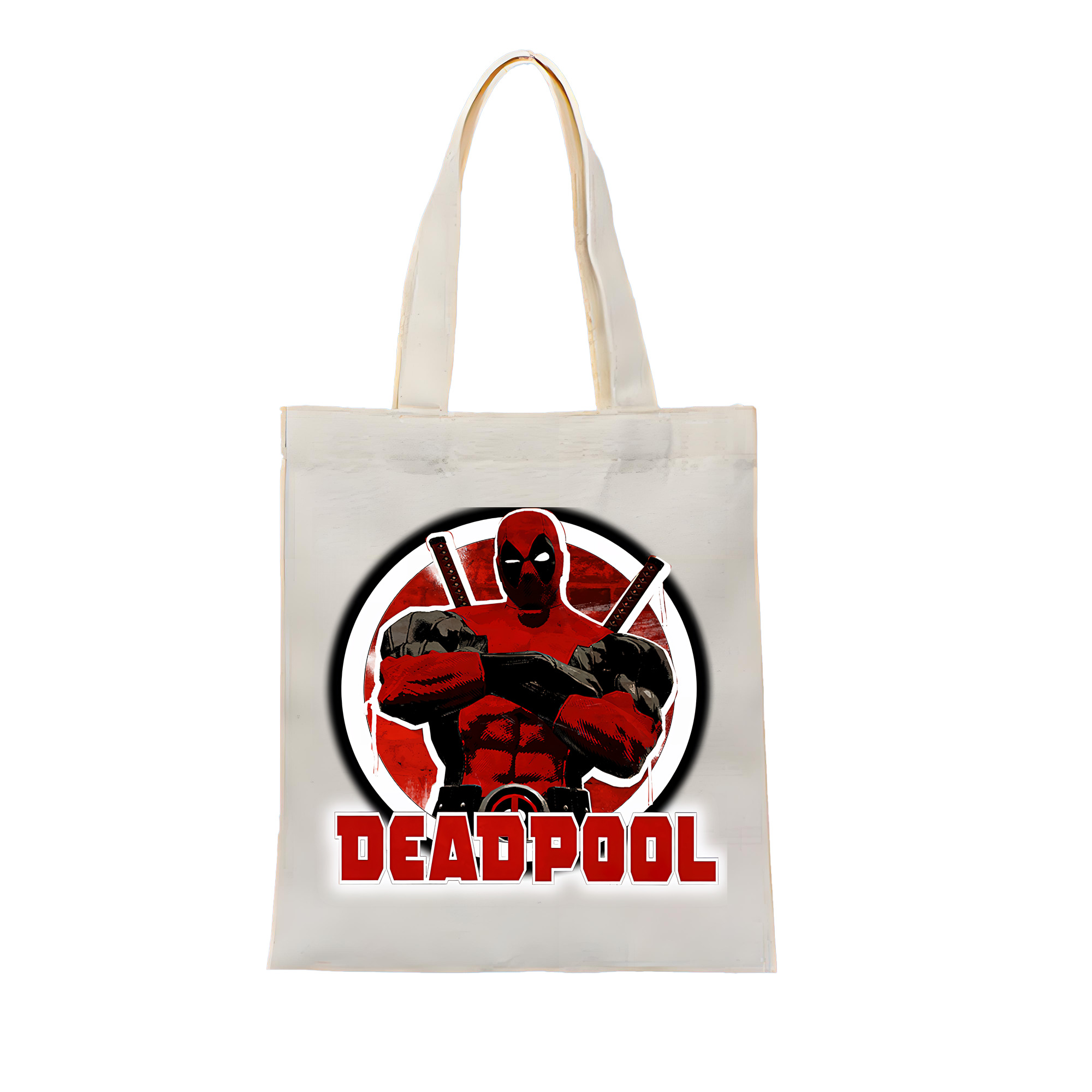 （画像用） Deadpool デッドプール 縦型キャンバス生地手提げバッグ　トートバッグ