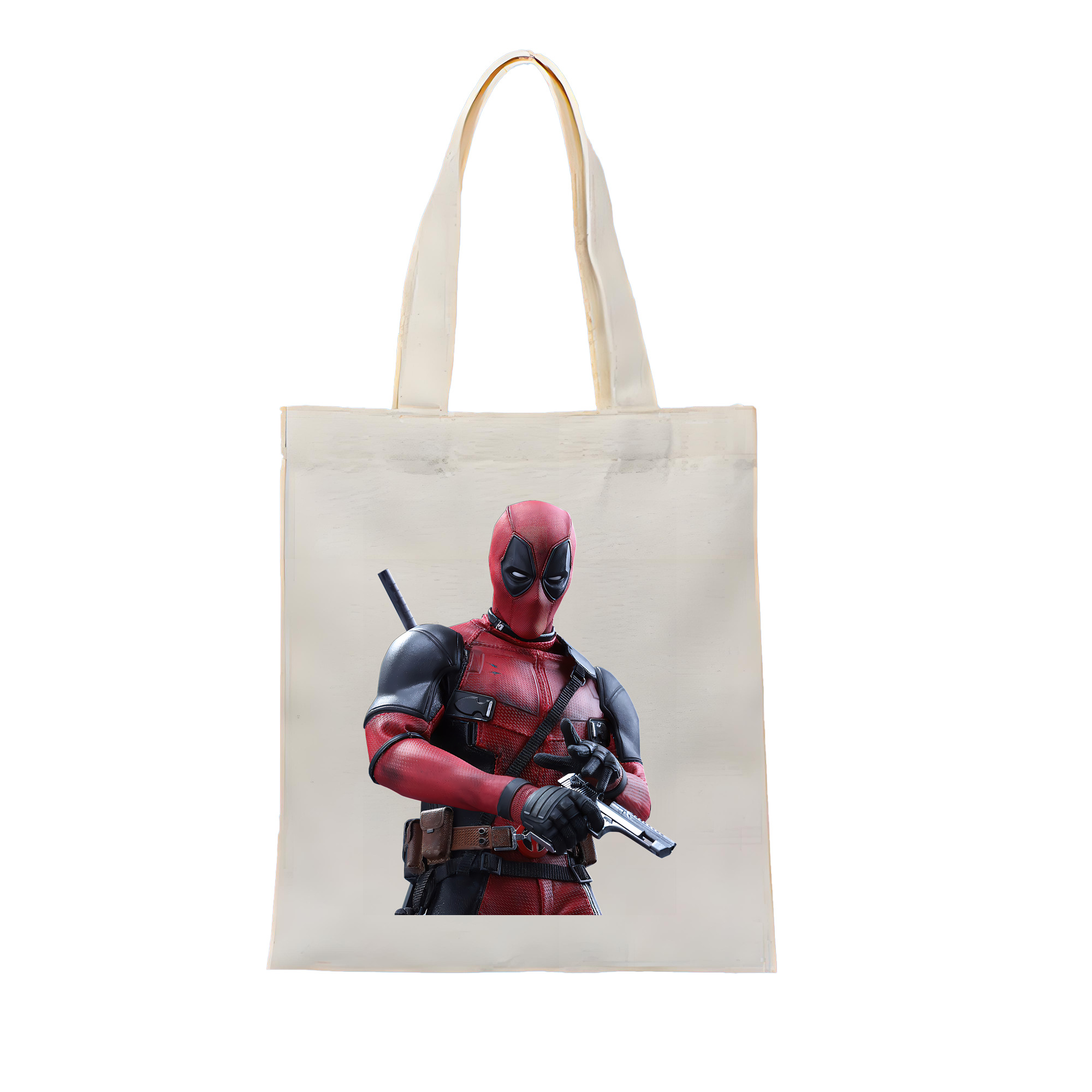 （画像用） Deadpool デッドプール 縦型キャンバス生地手提げバッグ　トートバッグ