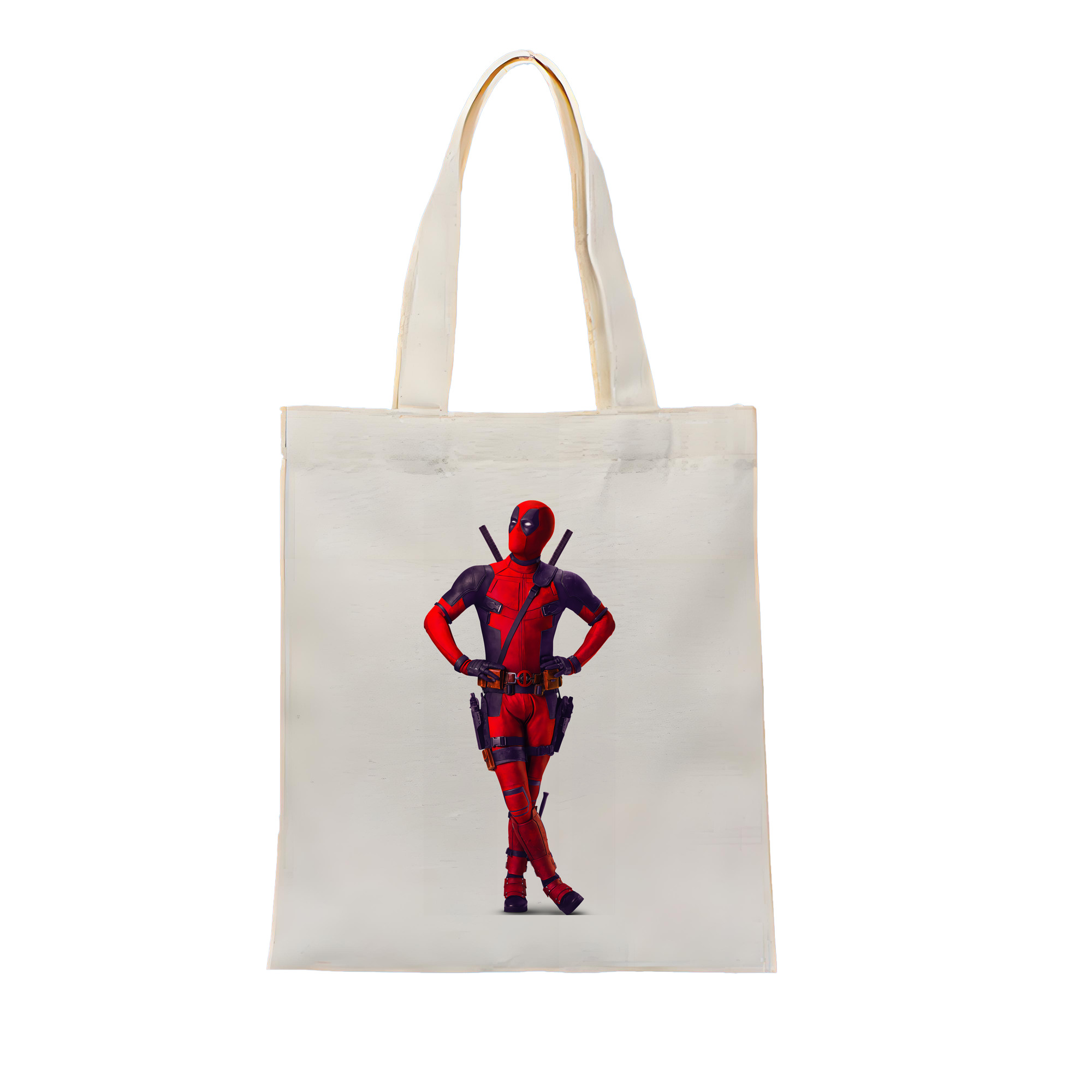 （画像用） Deadpool デッドプール 縦型キャンバス生地手提げバッグ　トートバッグ