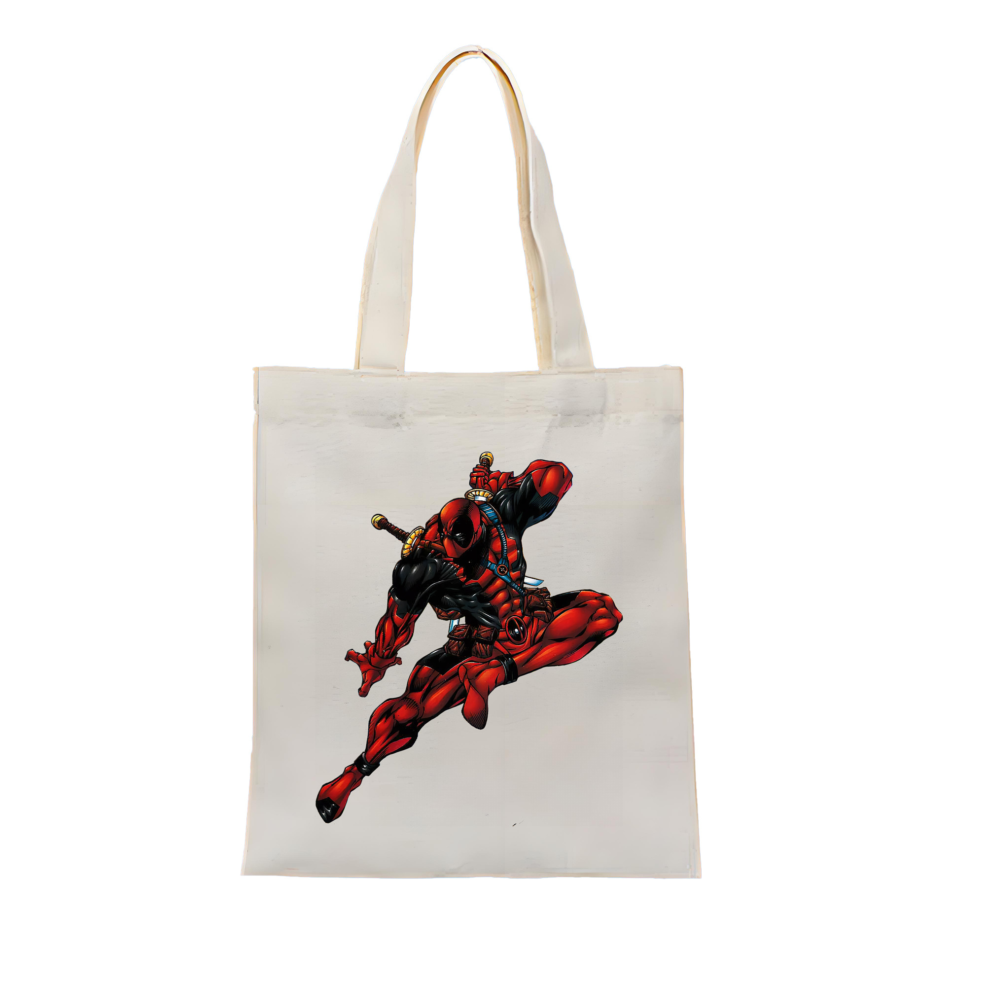 （画像用） Deadpool デッドプール 縦型キャンバス生地手提げバッグ　トートバッグ
