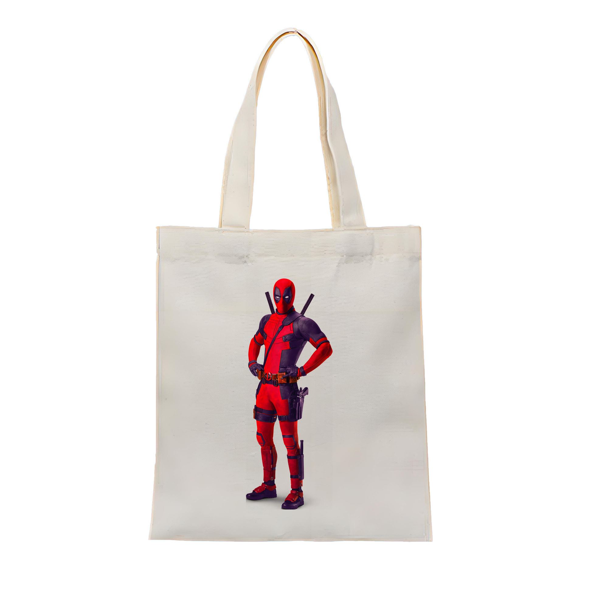（画像用） Deadpool デッドプール 縦型キャンバス生地手提げバッグ　トートバッグ