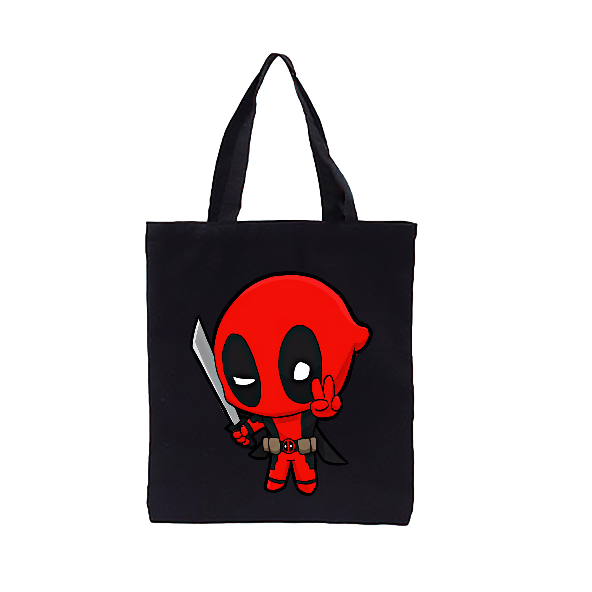 （画像用） Deadpool デッドプール 縦型キャンバス生地手提げバッグ　トートバッグ