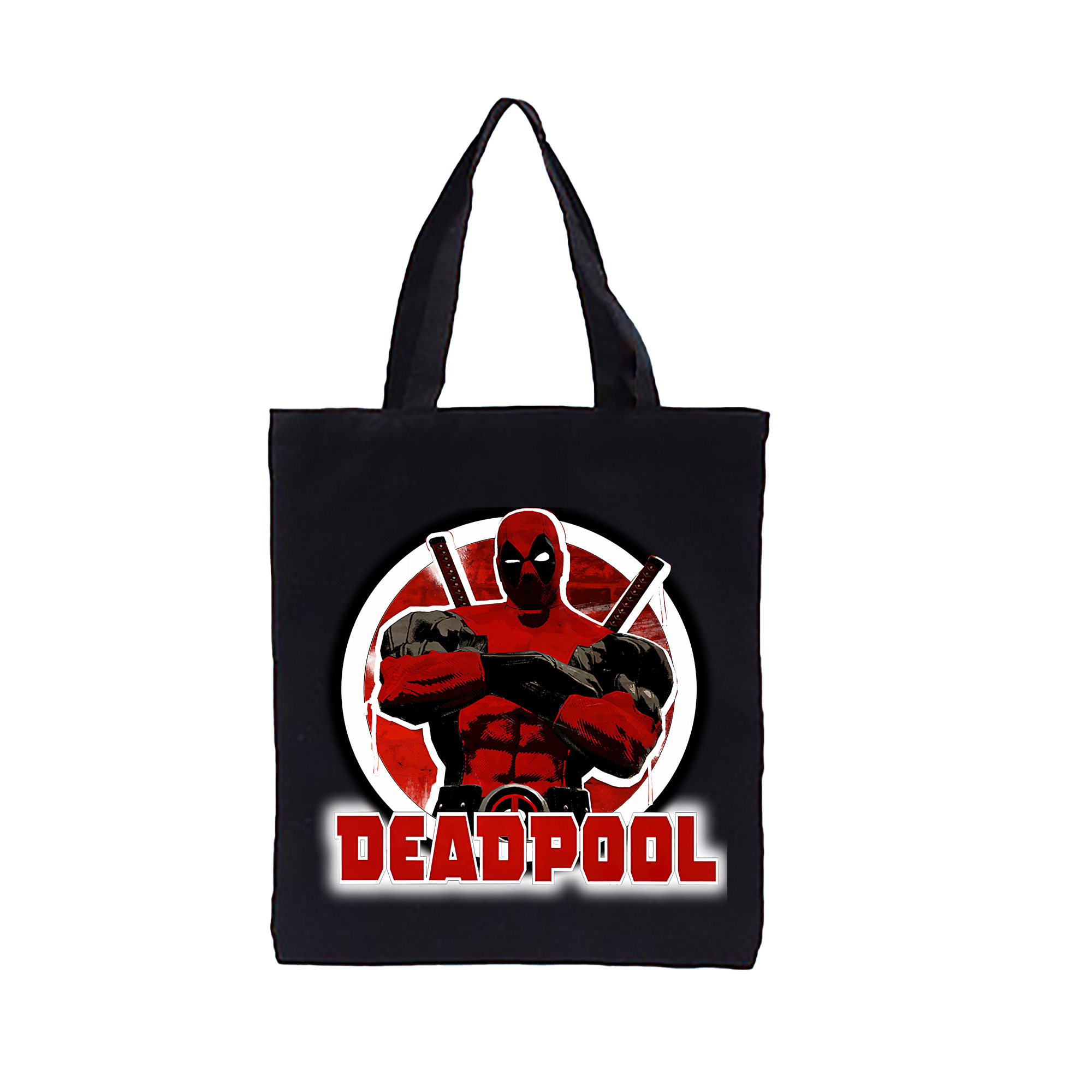 （画像用） Deadpool デッドプール 縦型キャンバス生地手提げバッグ　トートバッグ