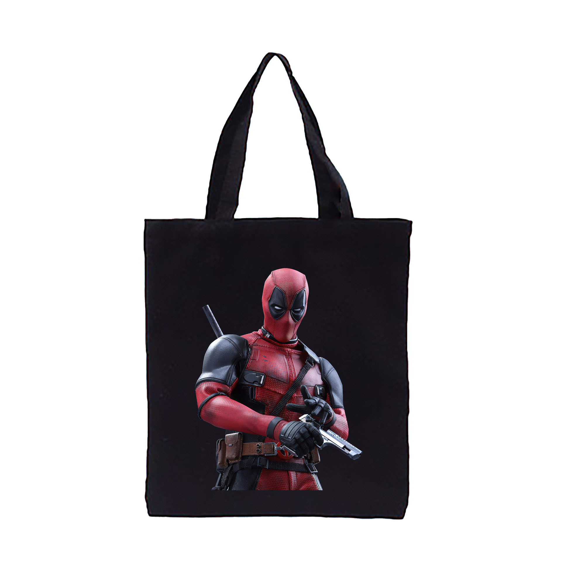 （画像用） Deadpool デッドプール 縦型キャンバス生地手提げバッグ　トートバッグ