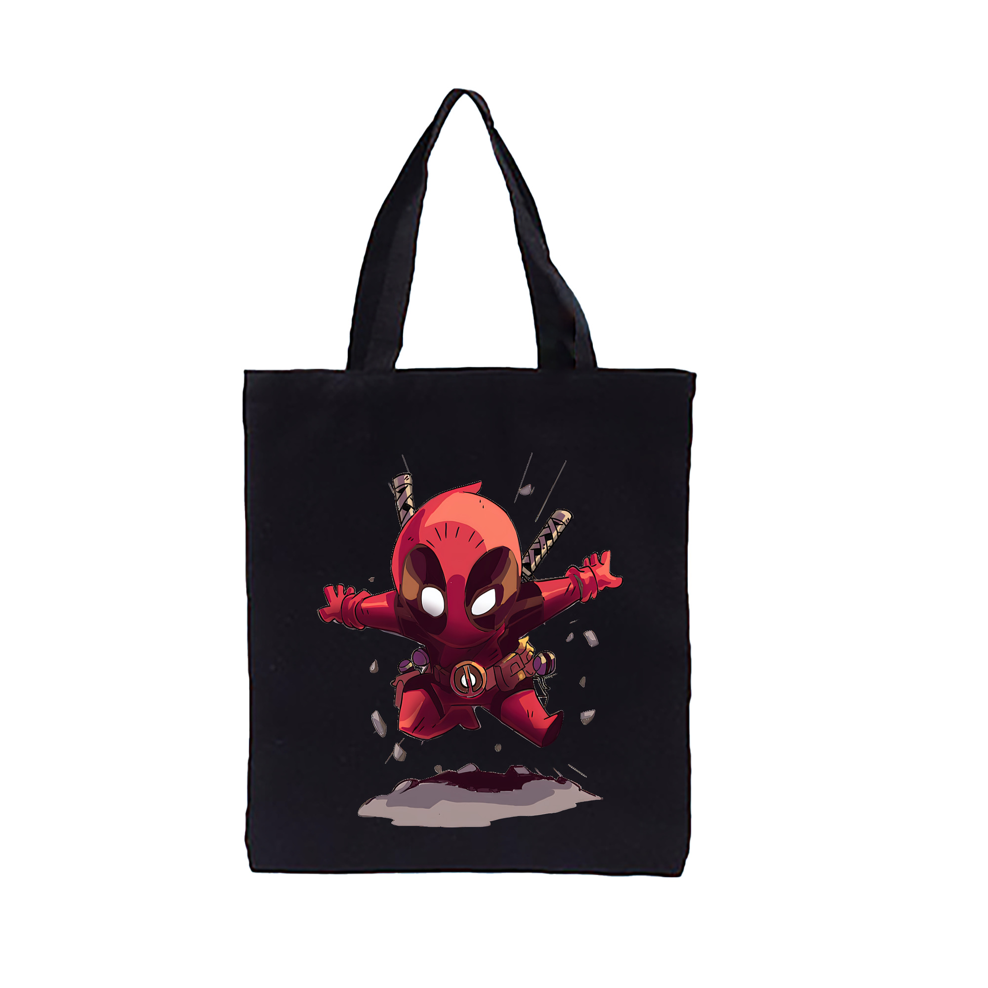 （画像用） Deadpool デッドプール 縦型キャンバス生地手提げバッグ　トートバッグ