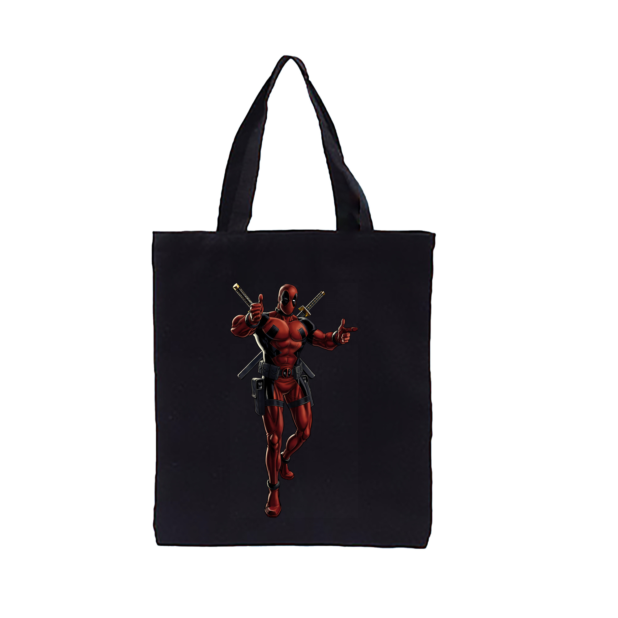 （画像用） Deadpool デッドプール 縦型キャンバス生地手提げバッグ　トートバッグ