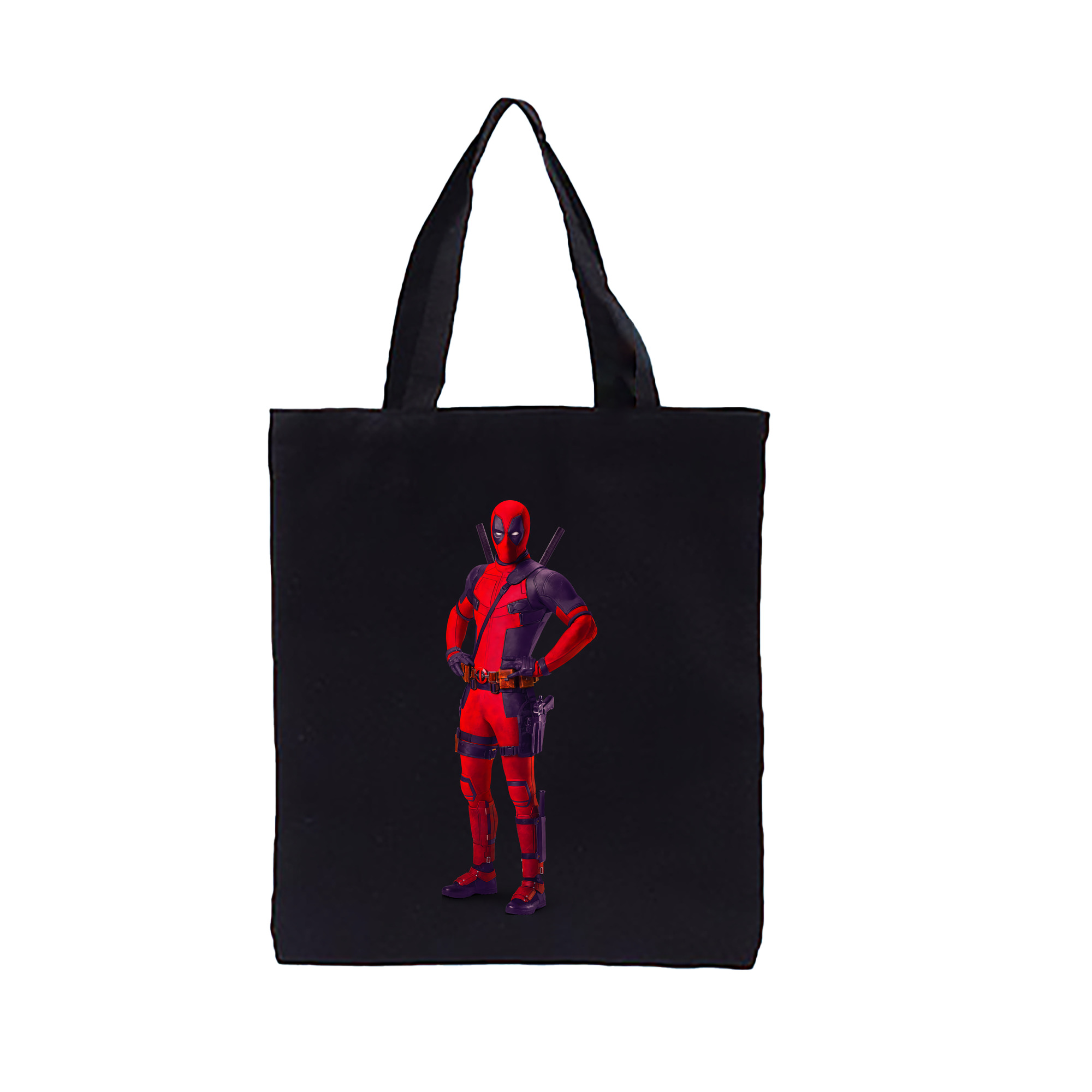 （画像用） Deadpool デッドプール 縦型キャンバス生地手提げバッグ　トートバッグ