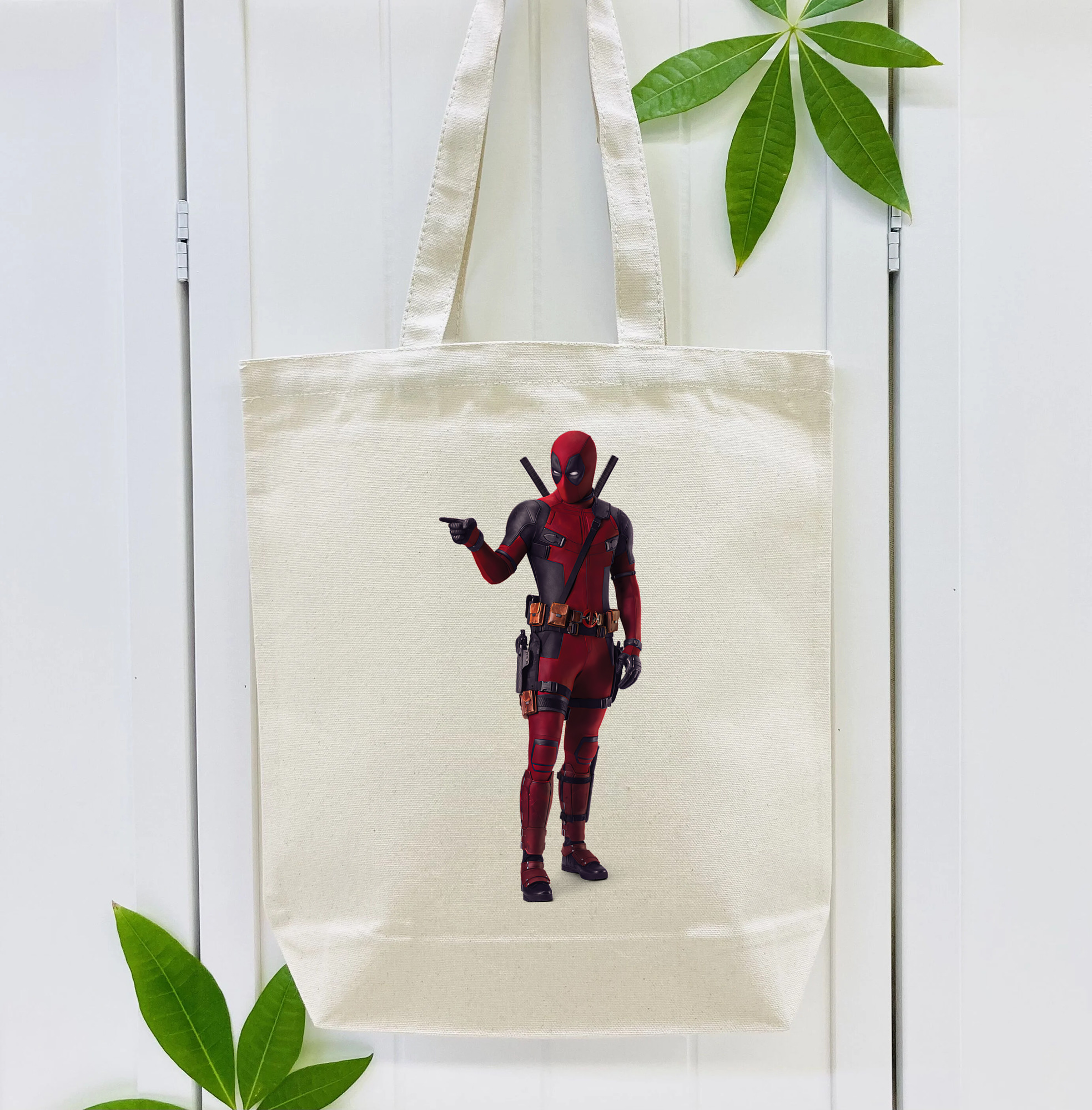 Deadpool デッドプール 縦型キャンバス生地手提げバッグ　トートバッグ
