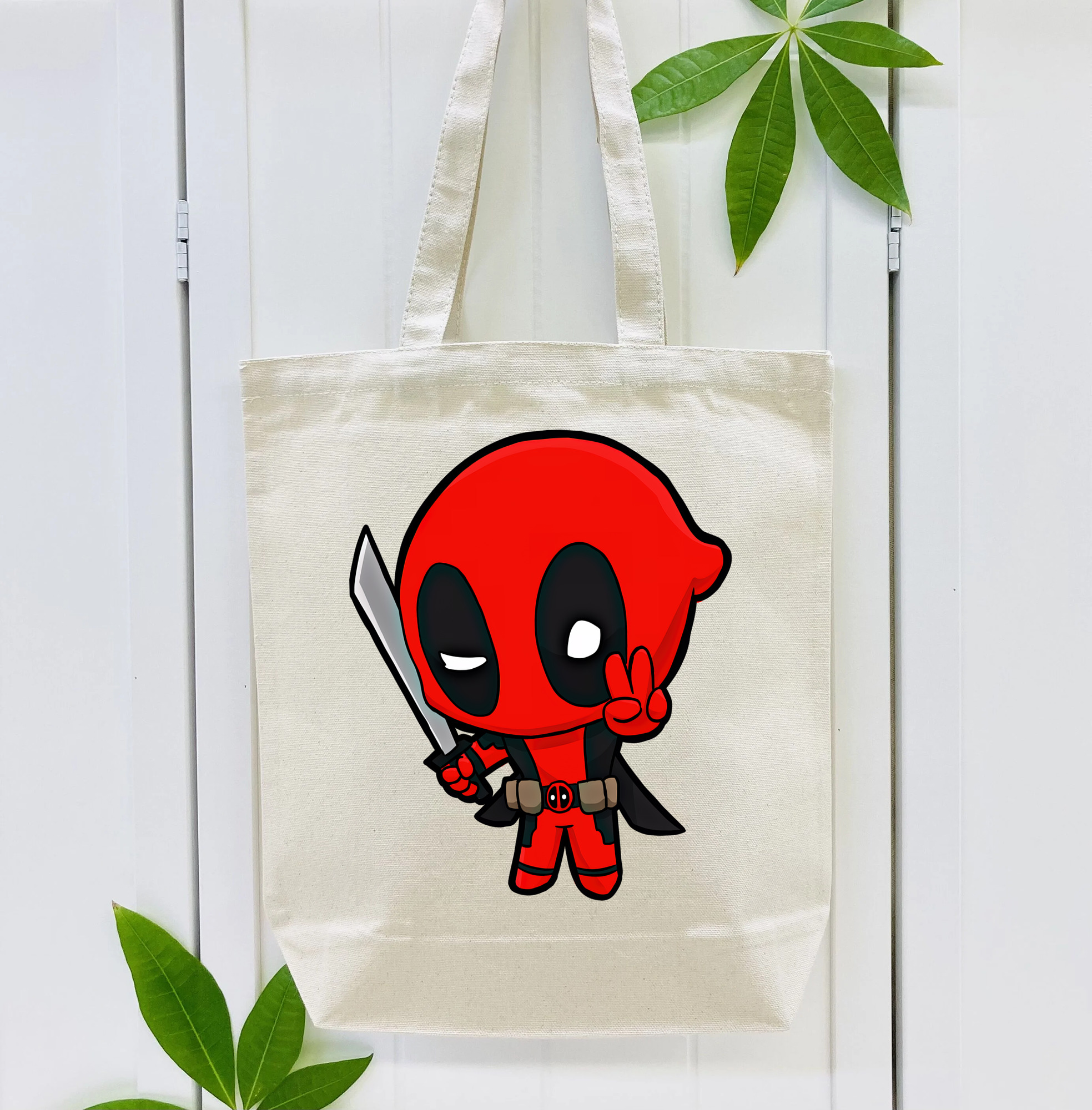 Deadpool デッドプール 縦型キャンバス生地手提げバッグ　トートバッグ