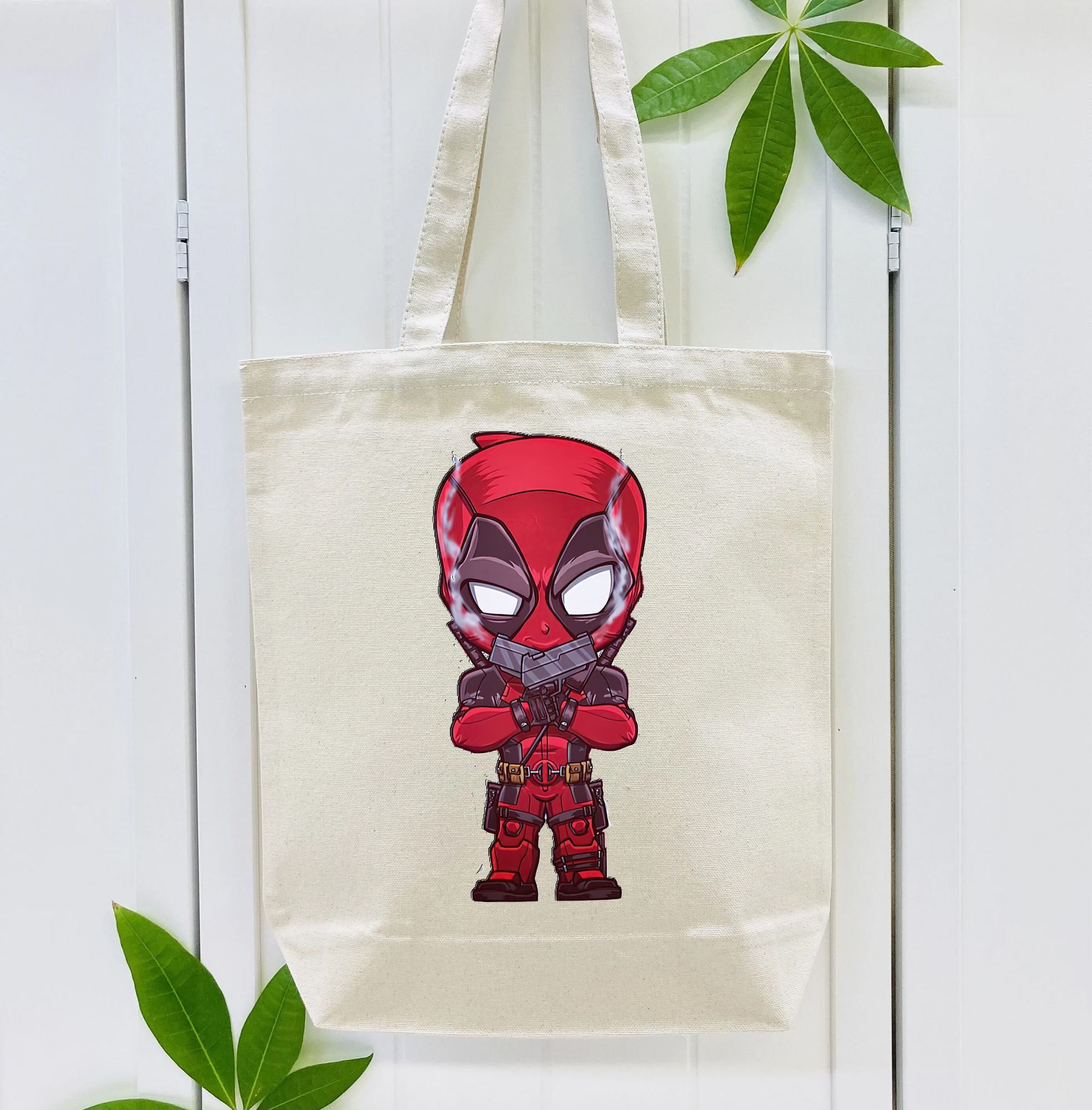 Deadpool デッドプール 縦型キャンバス生地手提げバッグ　トートバッグ