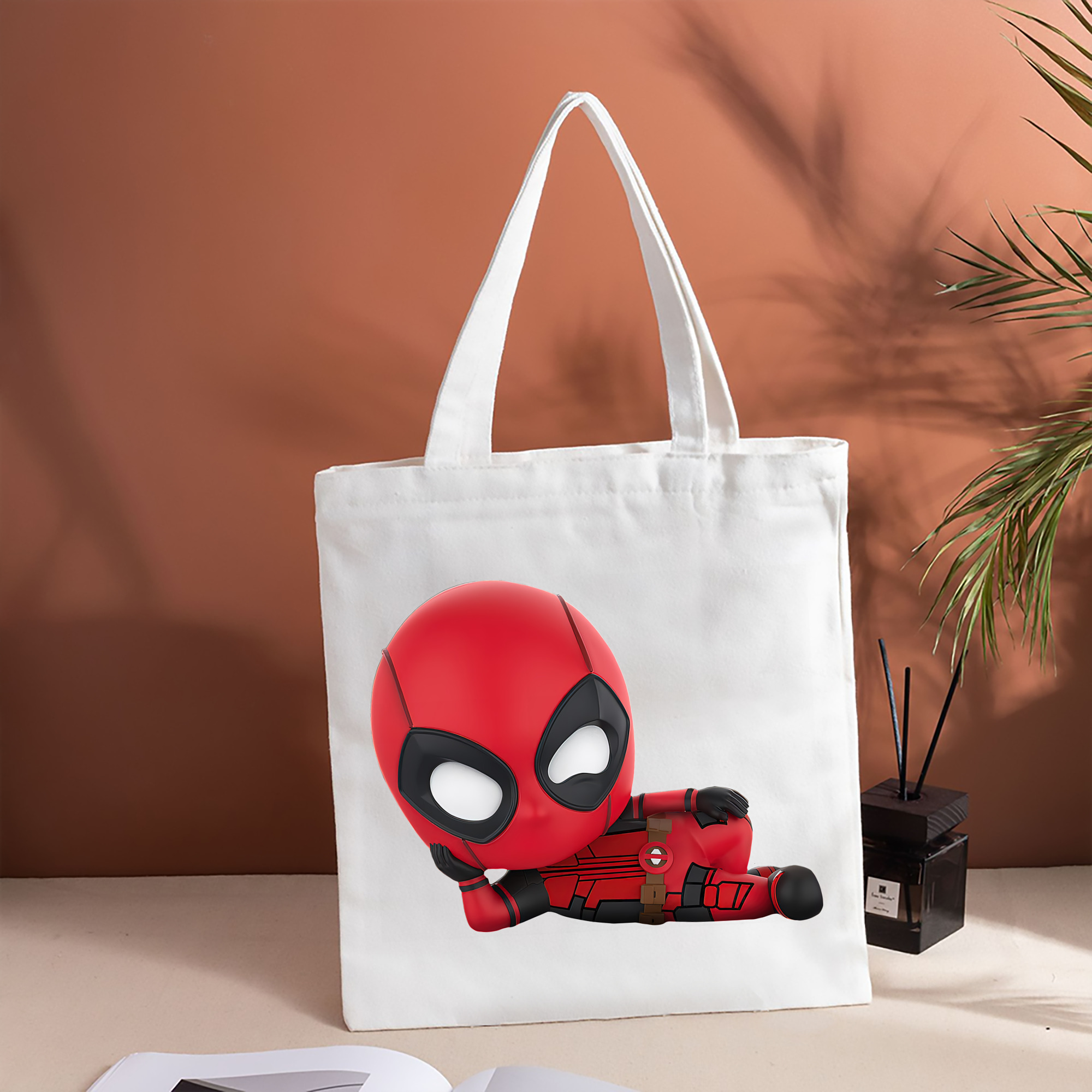 Deadpool デッドプール 縦型キャンバス生地手提げバッグ　トートバッグ