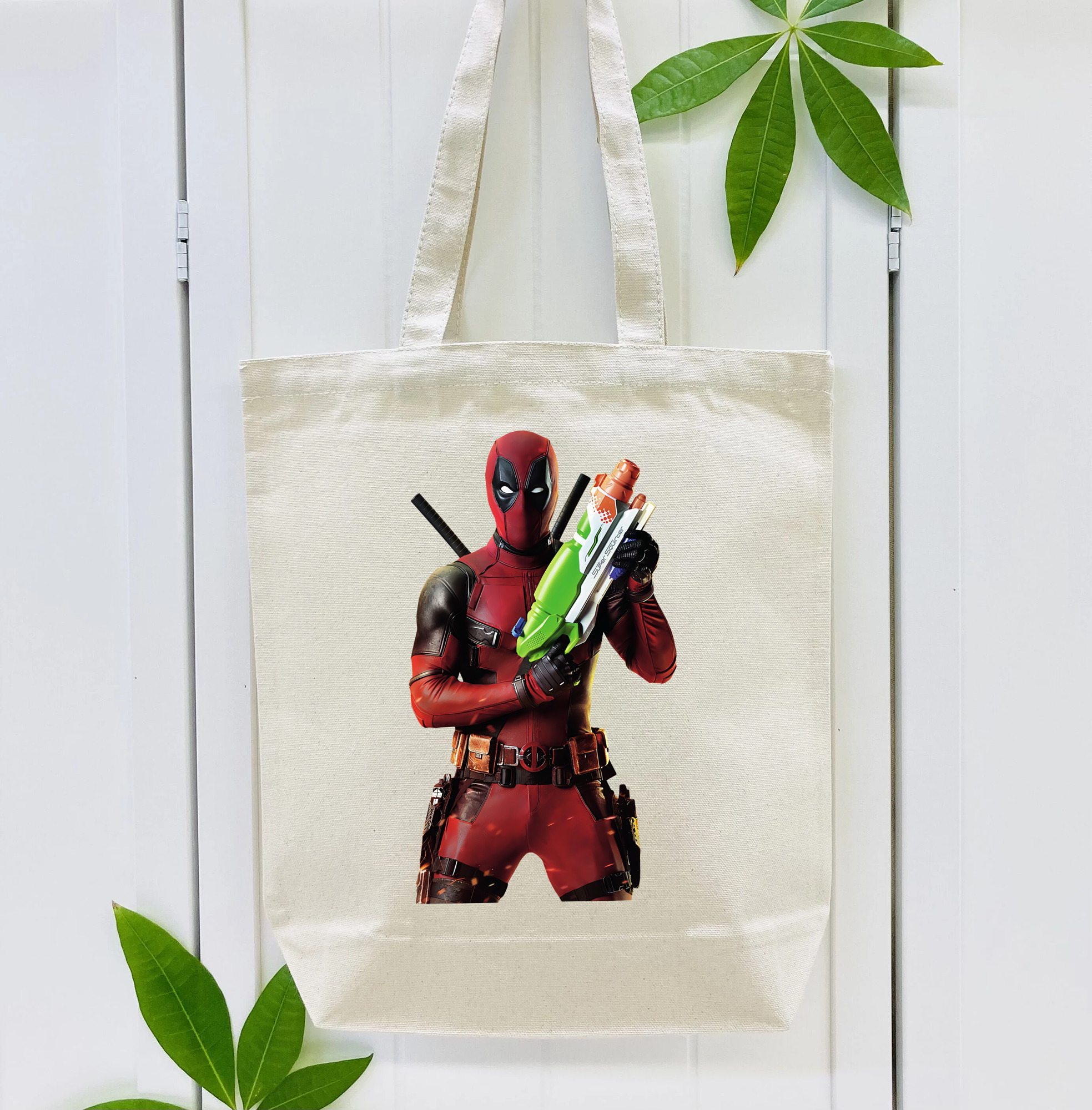 Deadpool デッドプール 縦型キャンバス生地手提げバッグ　トートバッグ