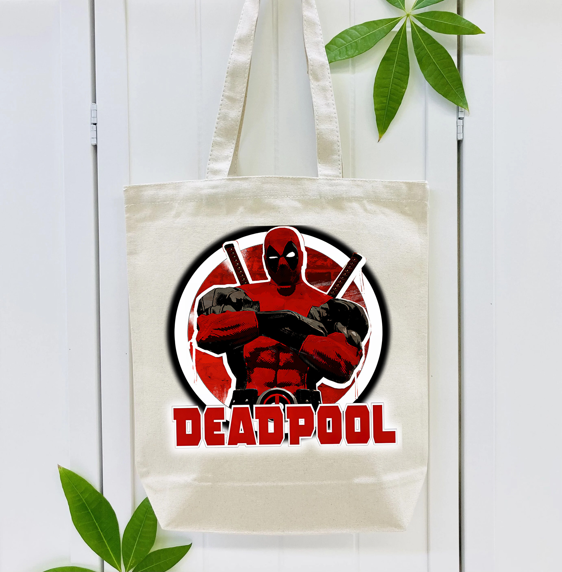 Deadpool デッドプール 縦型キャンバス生地手提げバッグ　トートバッグ